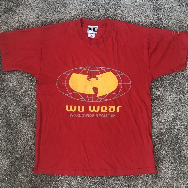 Wu Tang Clan Wu-Wear Wu-Tang Shirt Size XL Globe Rare Vintage Rza Gza ...