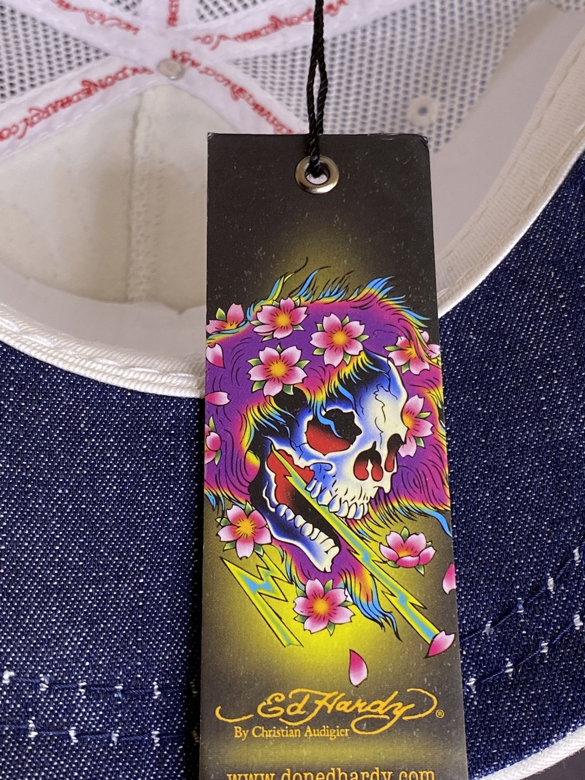 Christian Audigier × Ed Hardy NWT Ed Hardy by Christian Audigier cap hat eagle tattoo Y2K Size ONE SIZE - 7 Thumbnail