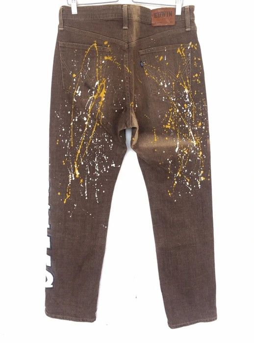 Japanese Brand Japanese Brand Edwin Painted Splash Denim Pant Size US 34 / EU 50 - 7 Thumbnail