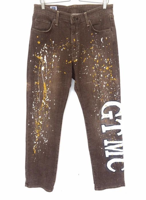 Japanese Brand Japanese Brand Edwin Painted Splash Denim Pant Size US 34 / EU 50 - 1 Thumbnail