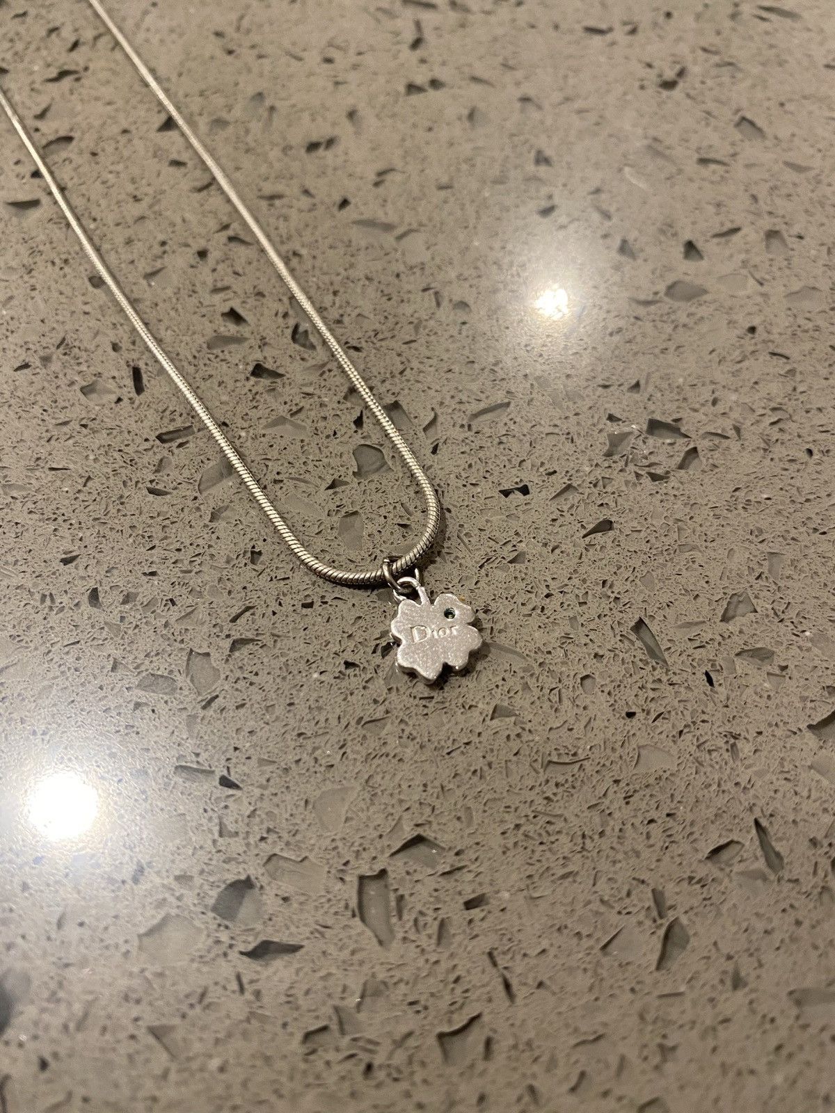 Dior Four Leaf Clover Pendant Necklace Grailed