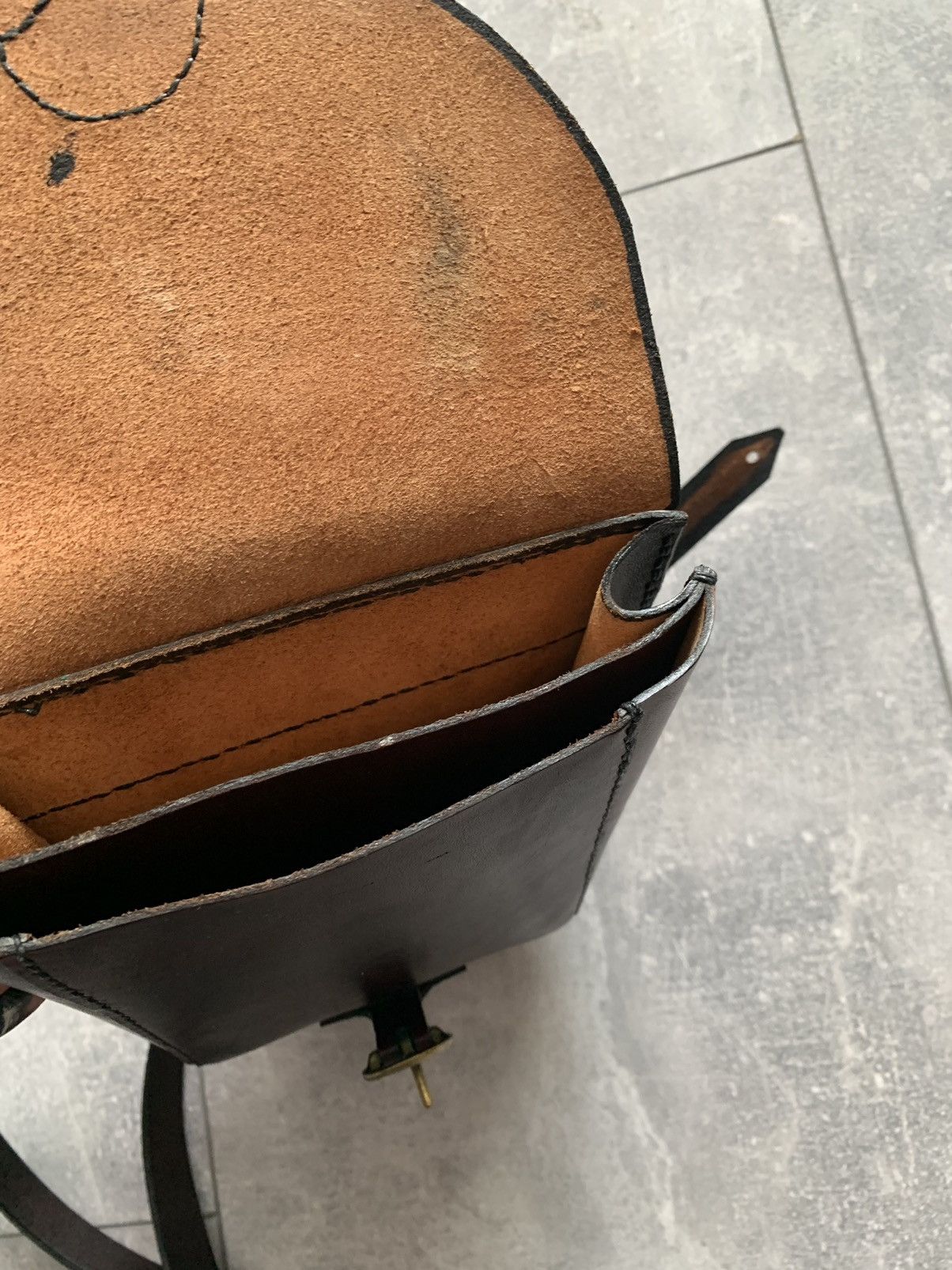 Handmade Handmade leather shoulder brown bag Size ONE SIZE - 11 Thumbnail