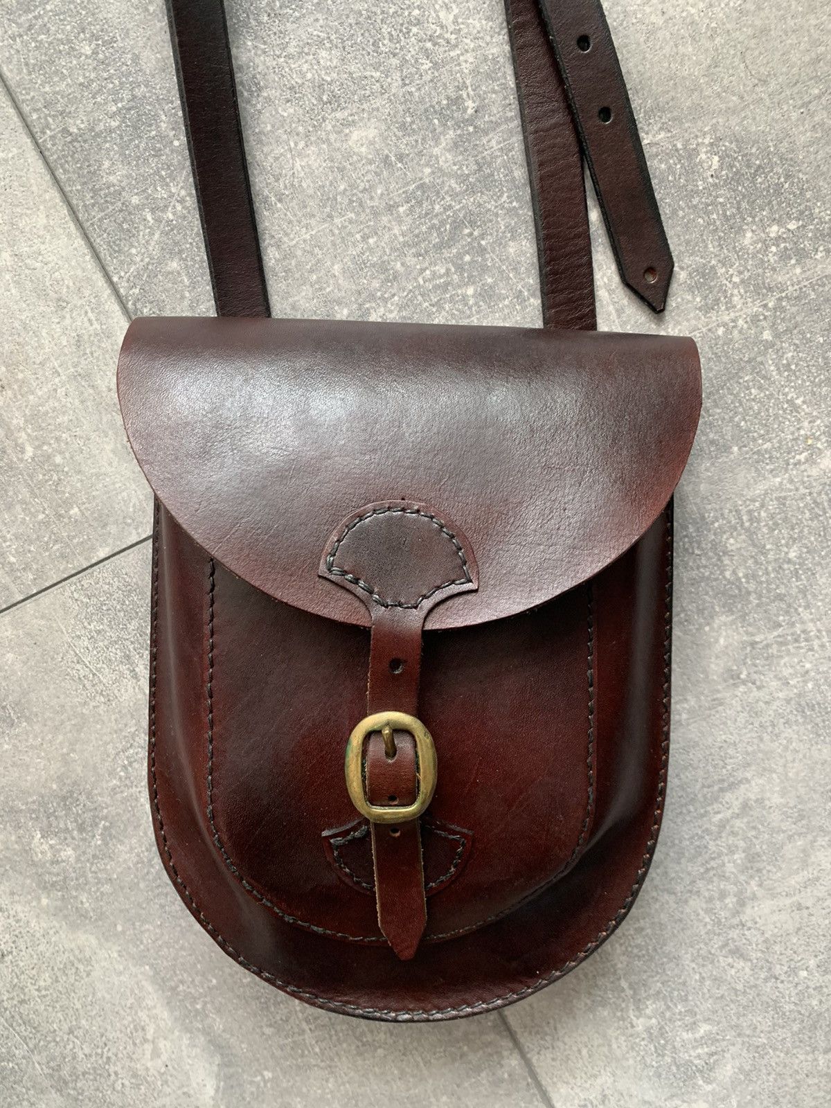 Handmade Handmade leather shoulder brown bag Size ONE SIZE - 6 Thumbnail
