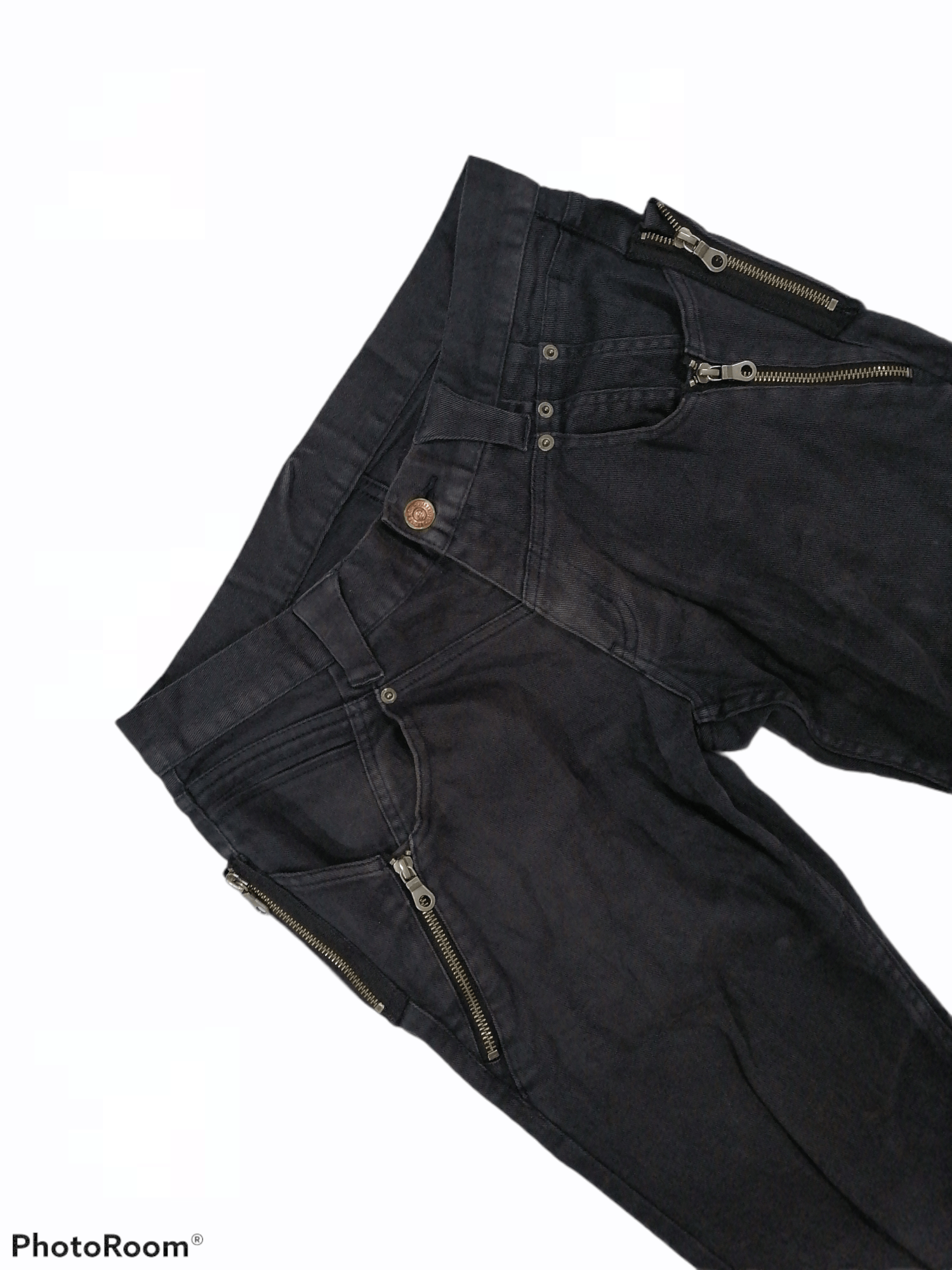 Hysteric Glamour × Japanese Brand × PPFM Japanese Brand Multizipper Pocket Ppfm Denim Pants Size US 32 / EU 48 - 2 Thumbnail