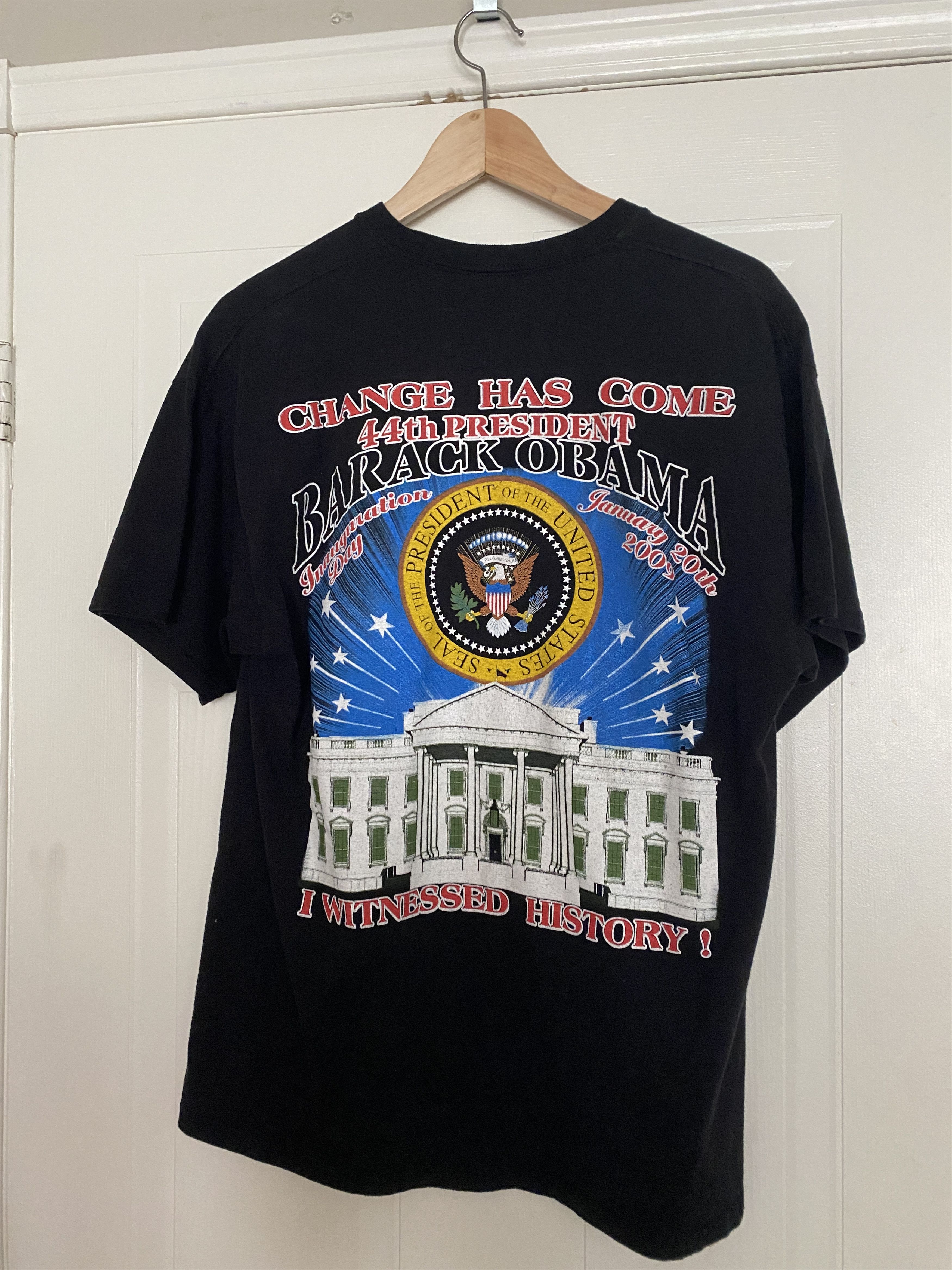 Vintage Barack Obama Inaguration Face Tee Size US L / EU 52-54 / 3 - 2 Thumbnail