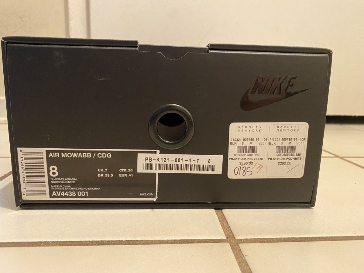 Comme des Garcons Homme Plus Comme des Garcons x Air Mowabb Black Size US 8 / EU 41 - 9 Thumbnail