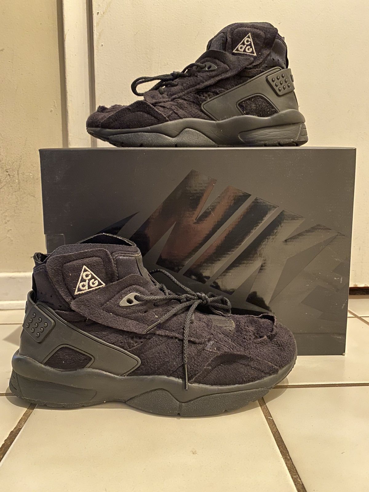 Comme des Garcons Homme Plus Comme des Garcons x Air Mowabb Black Size US 8 / EU 41 - 1 Thumbnail