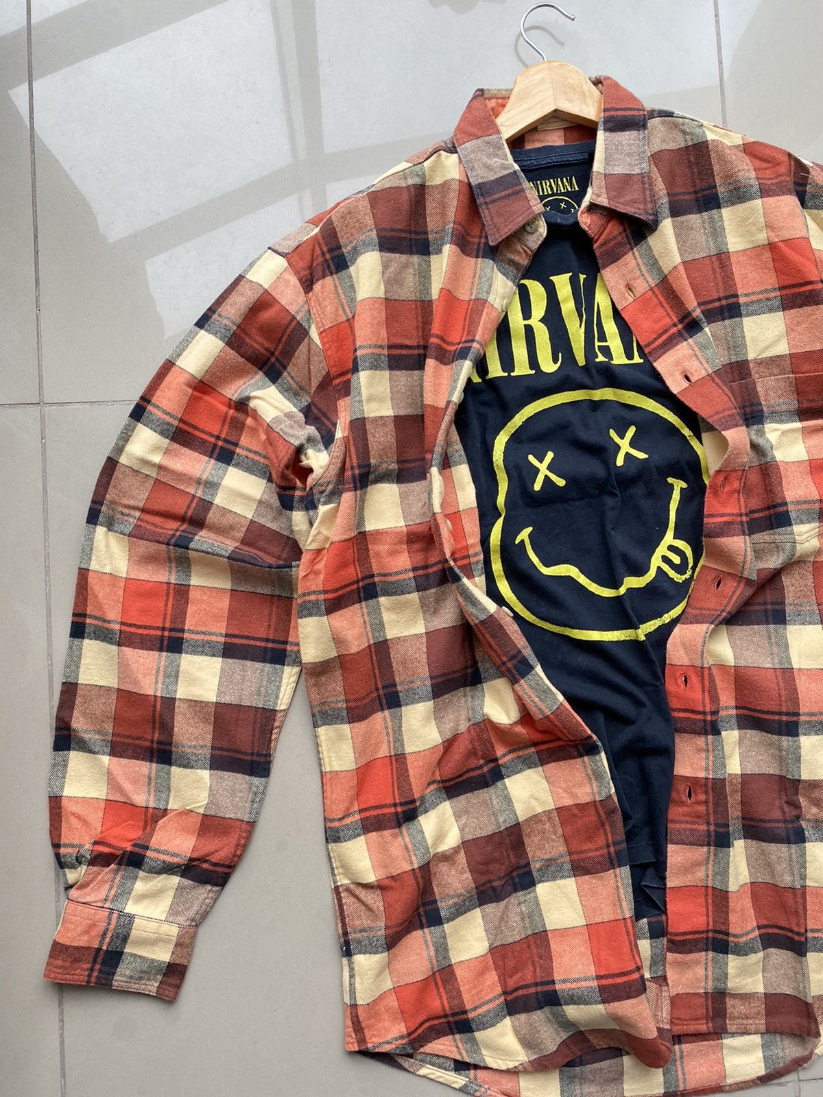 Flannel × Vintage Vintage Flannel Checkered Shirt Travis Scott Style Size US L / EU 52-54 / 3 - 1 Thumbnail