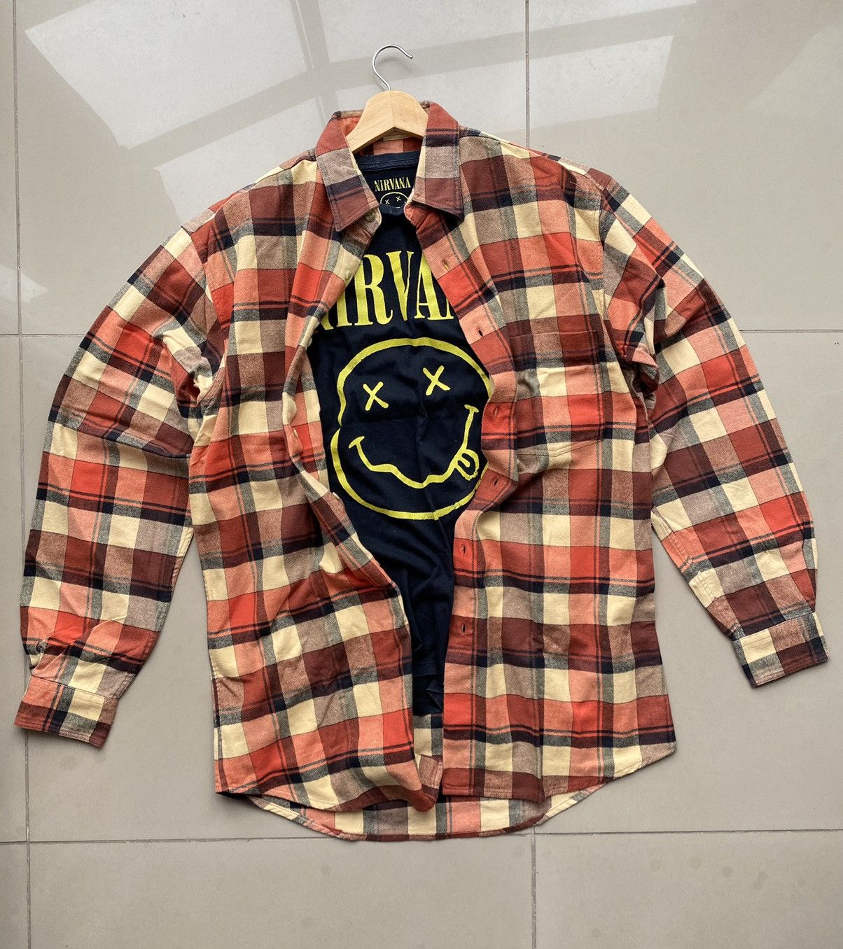 Flannel × Vintage Vintage Flannel Checkered Shirt Travis Scott Style Size US L / EU 52-54 / 3 - 2 Thumbnail