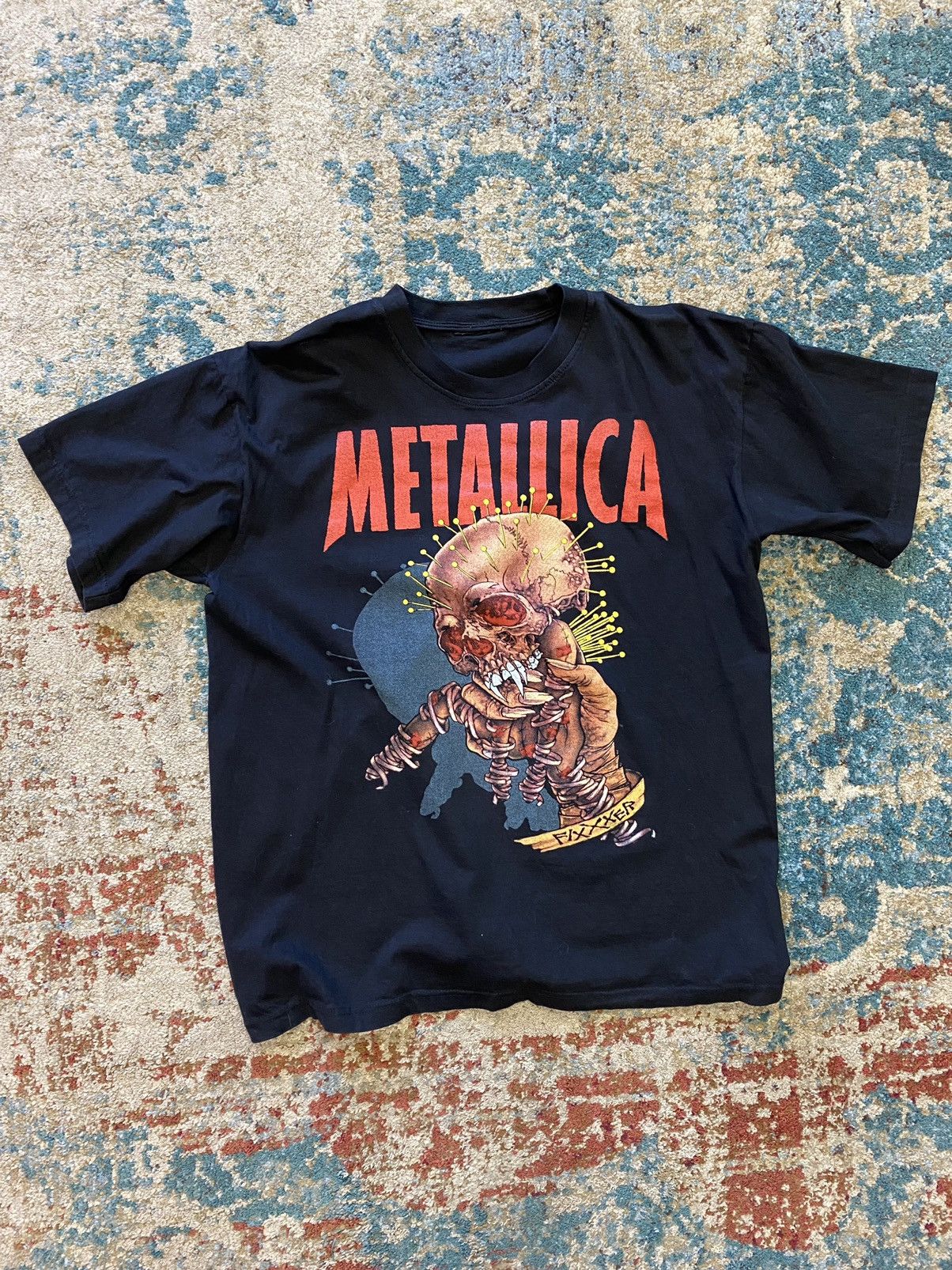 Metallica × Vintage Pushead Style 90s Euro Bootleg Metallica T 