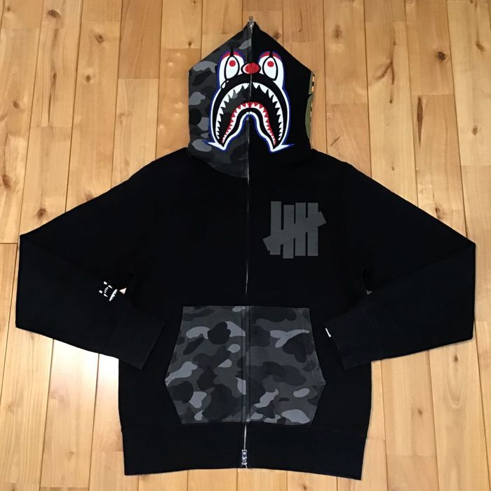 Bape undefeated hot sale shark hoodie