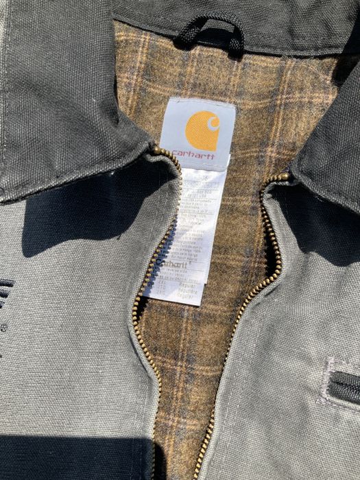 Vintage VINTAGE GRAY CARHARTT DETROIT STYLE JACKET | Grailed