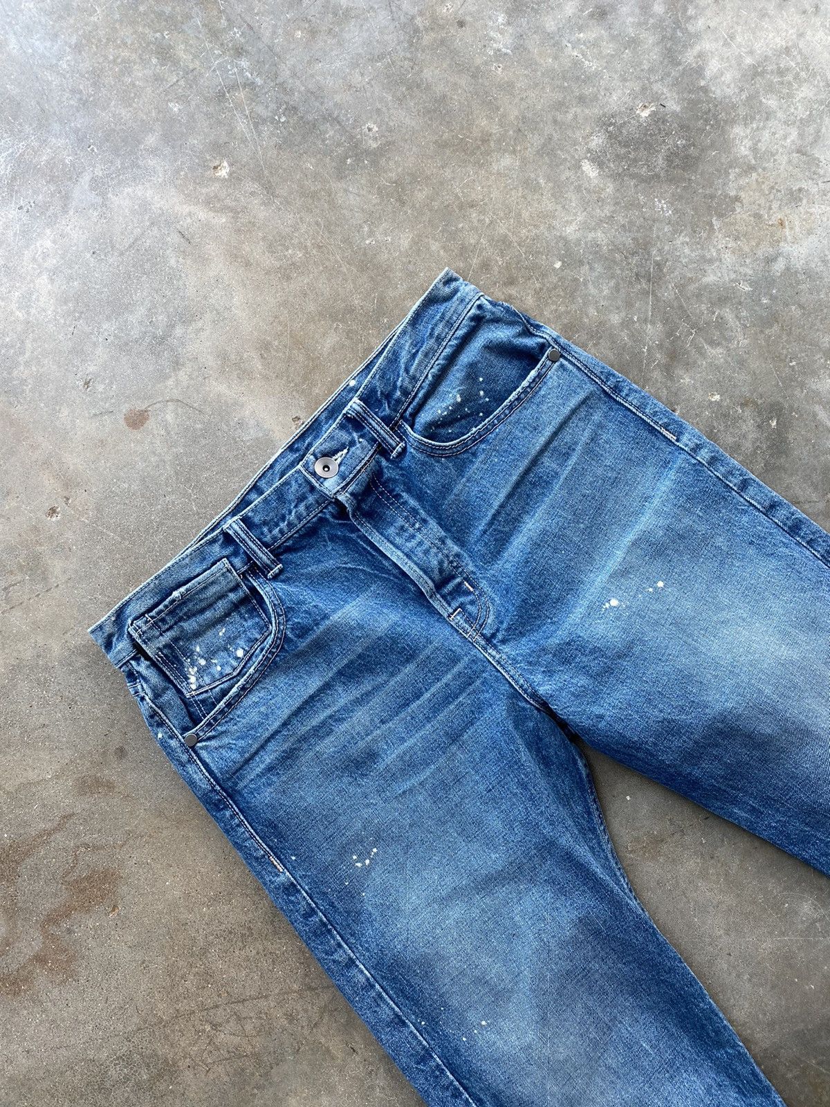 Helmut Lang Helmut Lang Classic 5 Pocket Paint Splatter Denim Jeans 28 Size US 28 / EU 44 - 2 Thumbnail