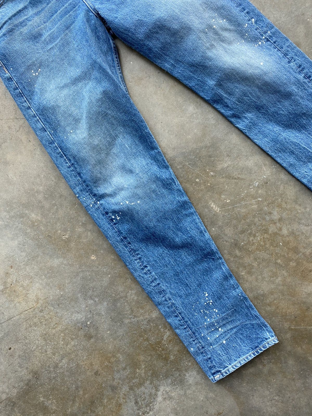 Helmut Lang Helmut Lang Classic 5 Pocket Paint Splatter Denim Jeans 28 Size US 28 / EU 44 - 3 Thumbnail
