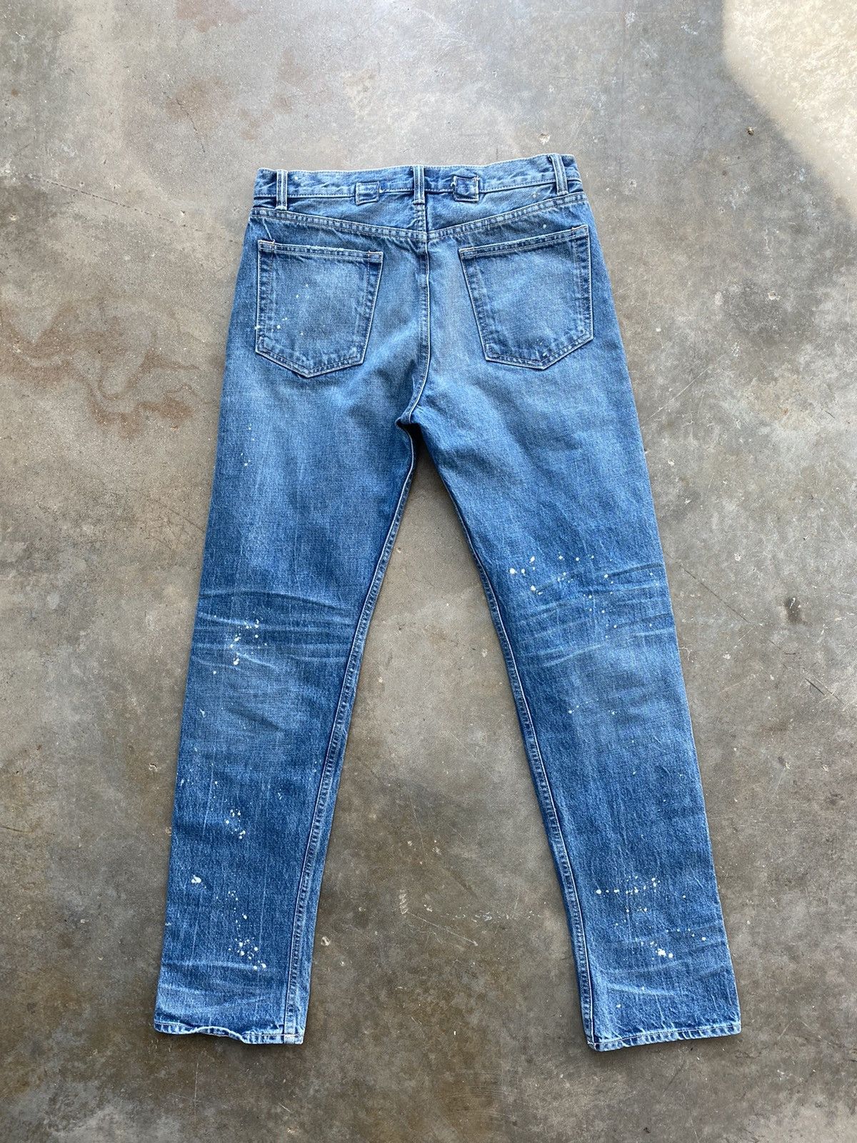 Helmut Lang Helmut Lang Classic 5 Pocket Paint Splatter Denim Jeans 28 Size US 28 / EU 44 - 4 Thumbnail