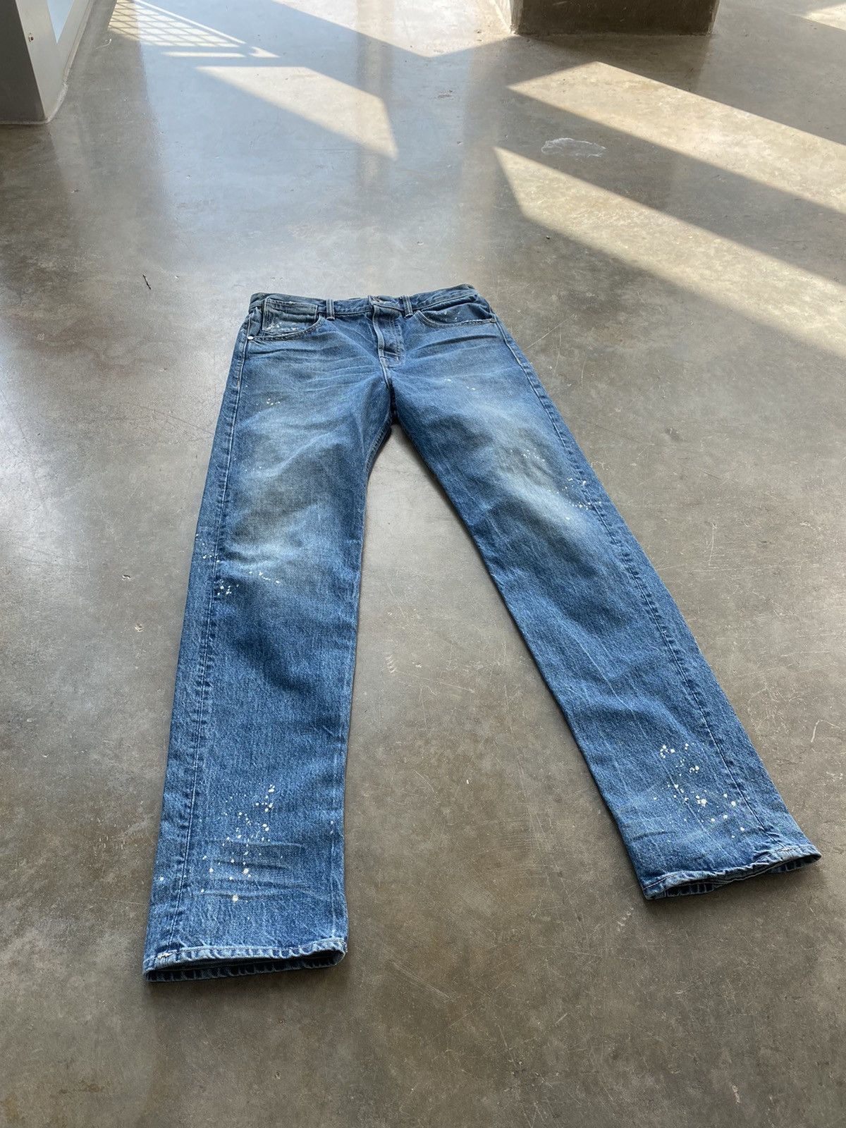 Helmut Lang Helmut Lang Classic 5 Pocket Paint Splatter Denim Jeans 28 Size US 28 / EU 44 - 6 Thumbnail