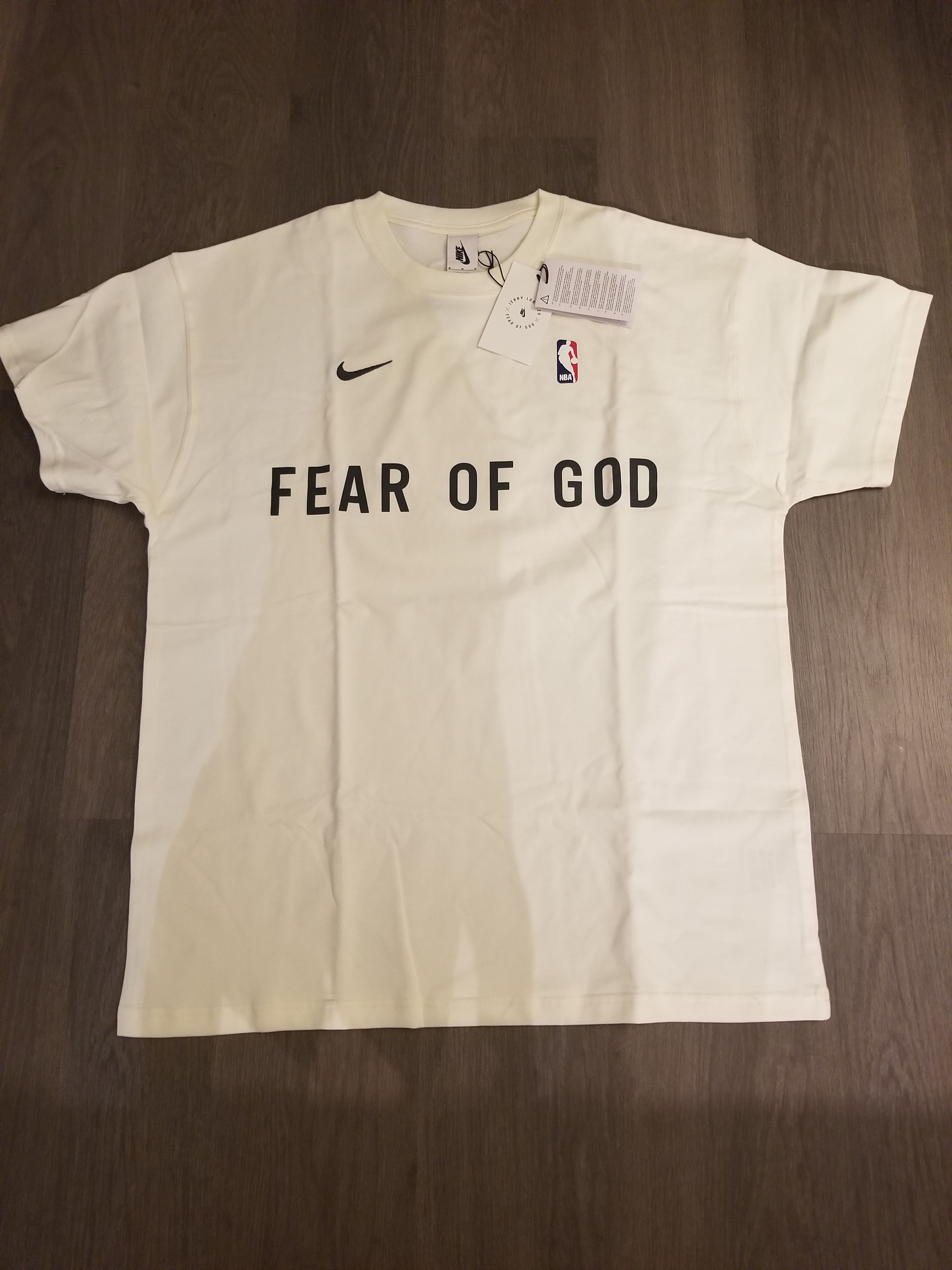 FEAR OF GOD x Nike Warm Up T-Shirt deals Sail