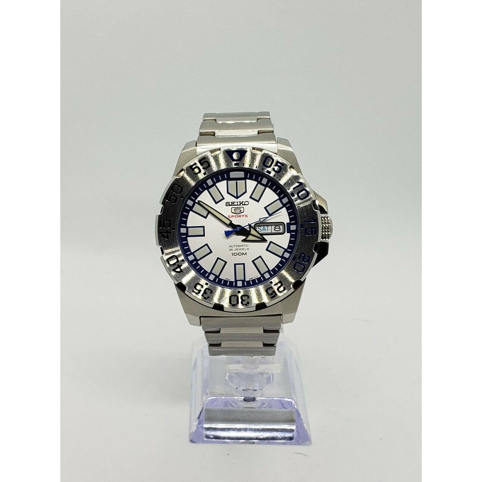Seiko SEIKO 5 Ice Monster 4R36 02T0 Automatic Watch Grailed