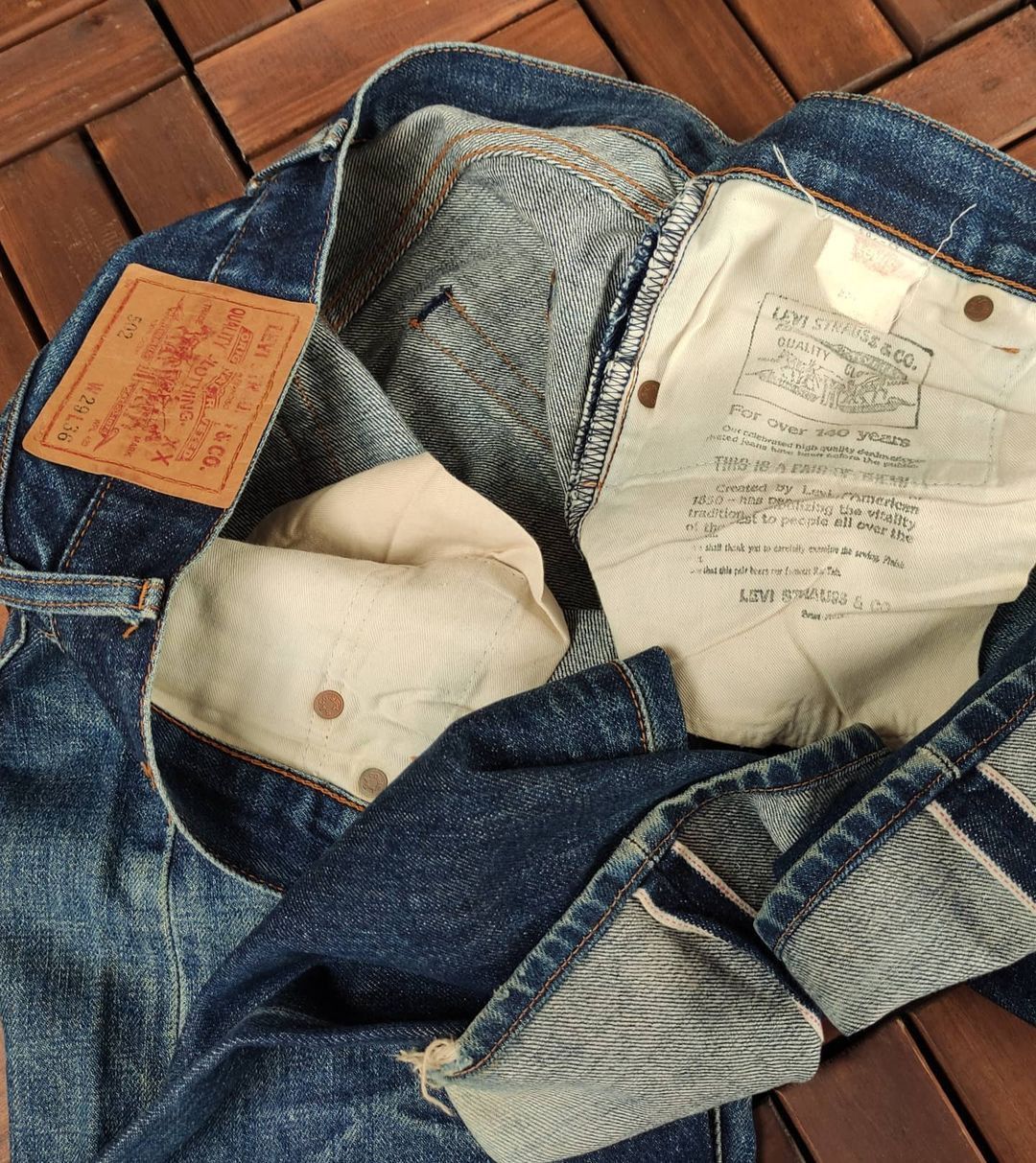 Levi's Levis Lot 502- XX Selvedge Jeans Made In Japan Size US 31 - 9 Thumbnail