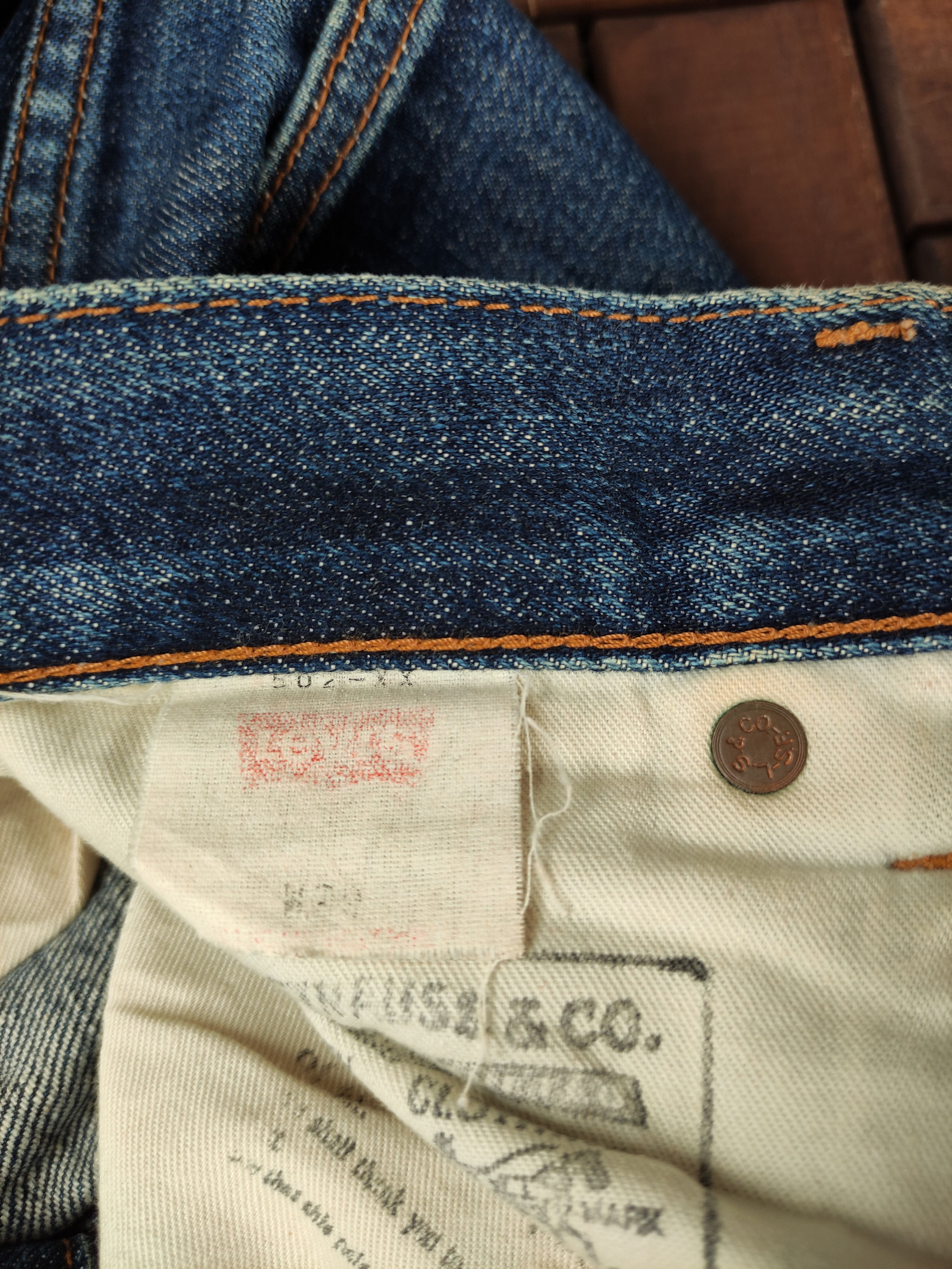 Levi's Levis Lot 502- XX Selvedge Jeans Made In Japan Size US 31 - 14 Thumbnail