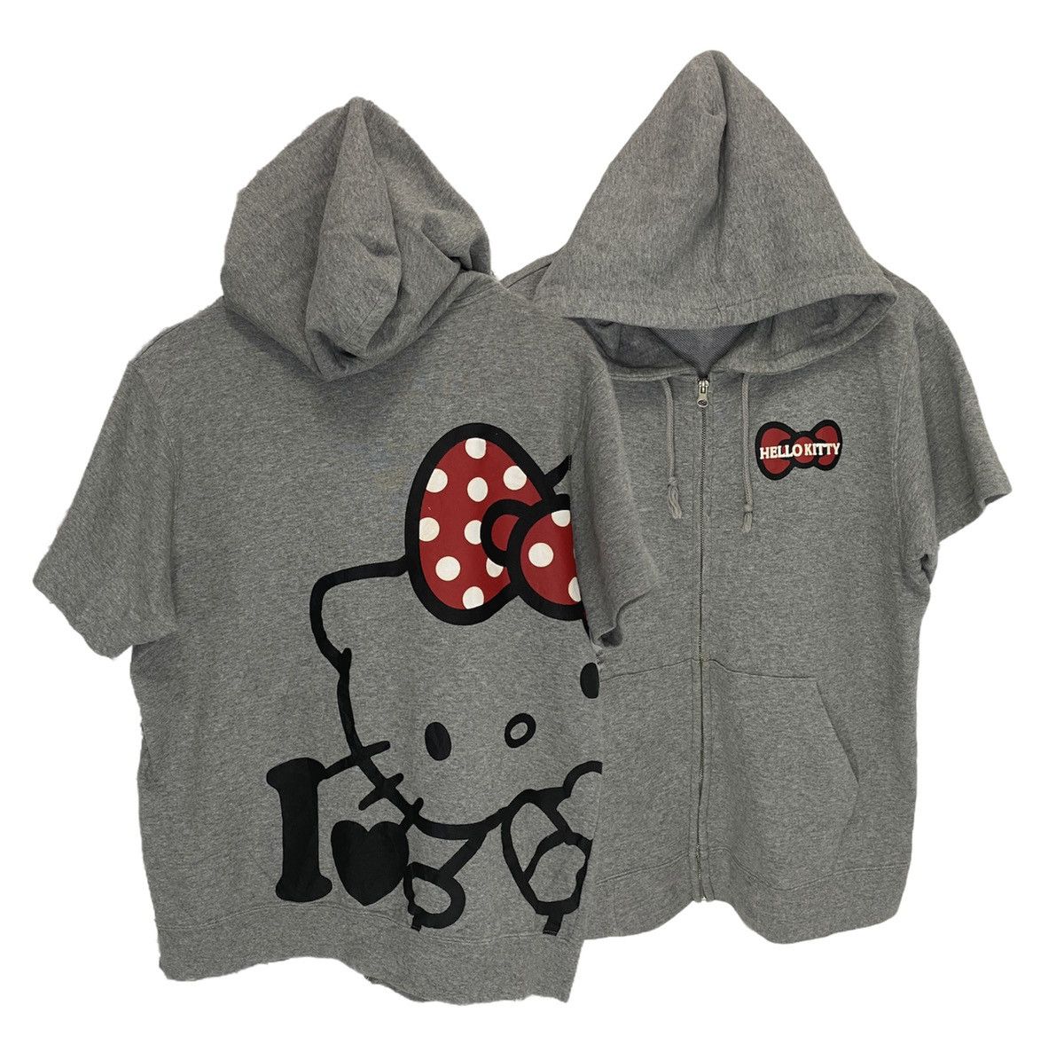 Hello Kitty Big Logo Hoodie Zip Up