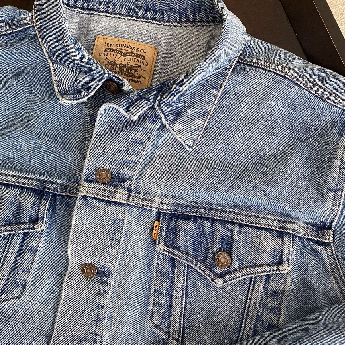 Levi's Vintage Clothing Vintage 80s Levis Orange tab denim jacket perfectly faded Size US M / EU 48-50 / 2 - 2 Thumbnail