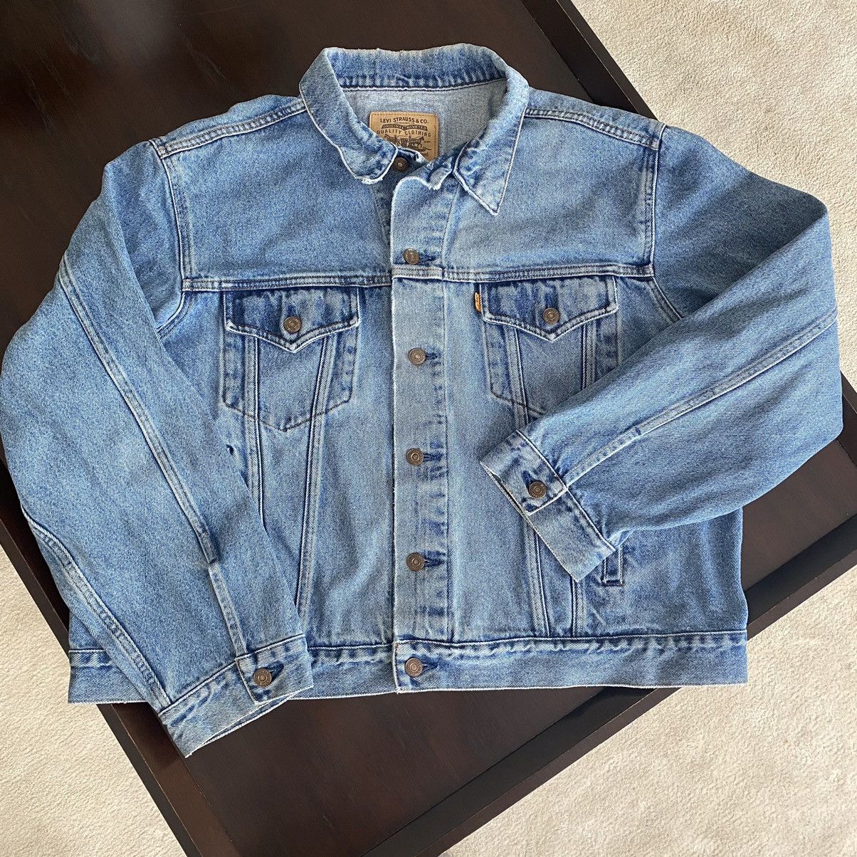 Levi's Vintage Clothing Vintage 80s Levis Orange tab denim jacket perfectly faded Size US M / EU 48-50 / 2 - 1 Thumbnail