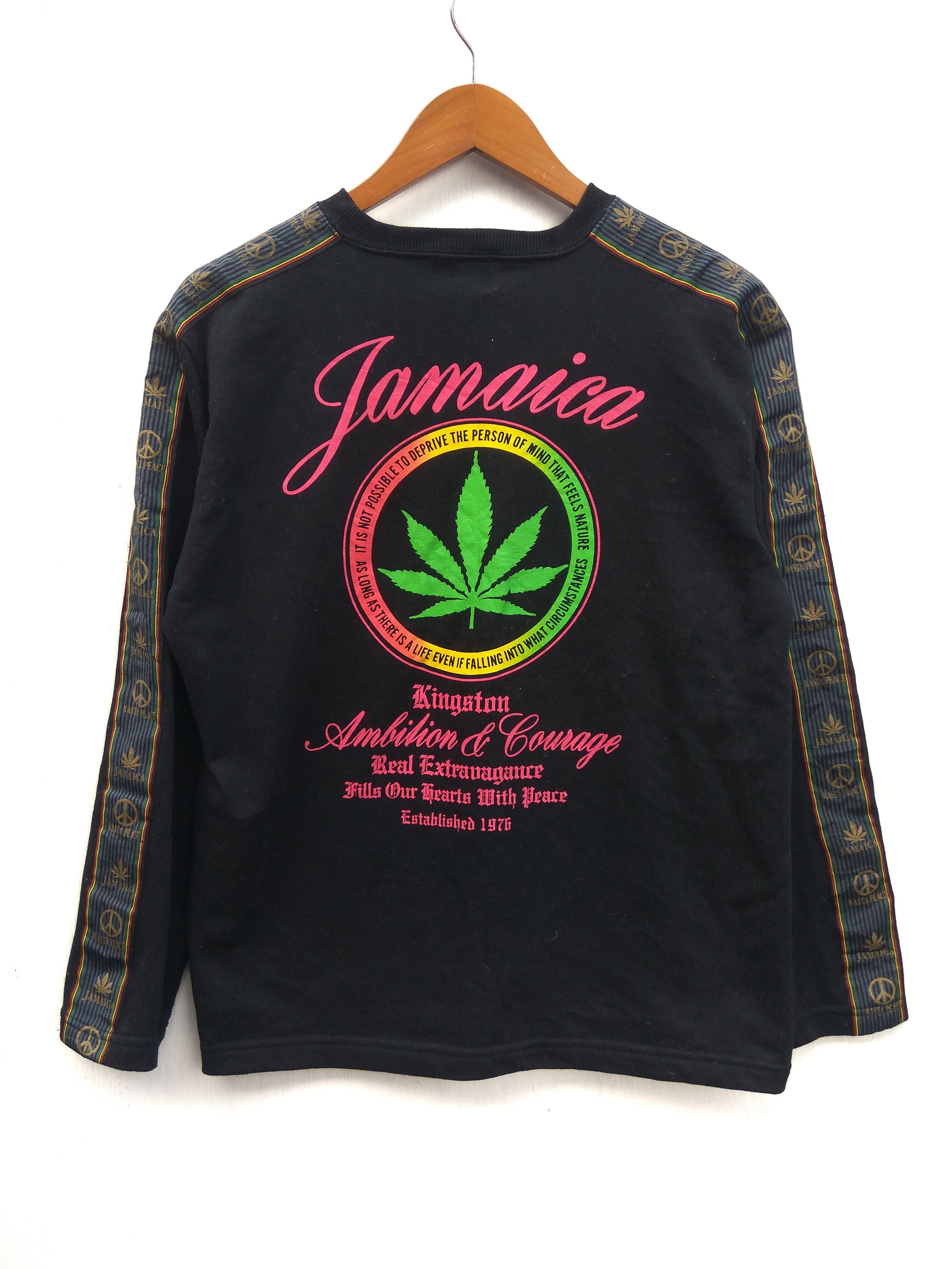 Cross Colours × Vintage Vintage Jamaica sweatshirt rasta sidetape Size US M / EU 48-50 / 2 - 1 Thumbnail