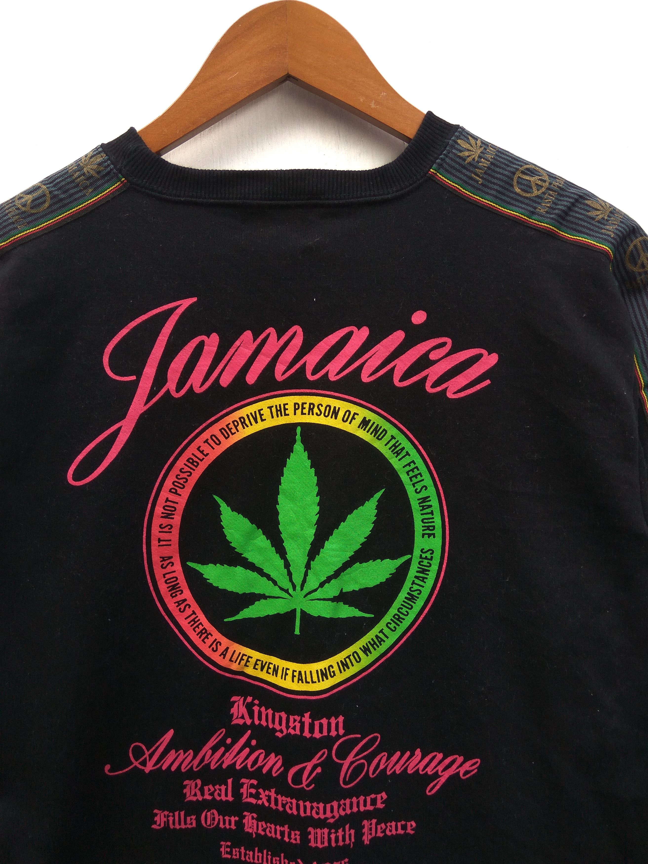Cross Colours × Vintage Vintage Jamaica sweatshirt rasta sidetape Size US M / EU 48-50 / 2 - 3 Thumbnail