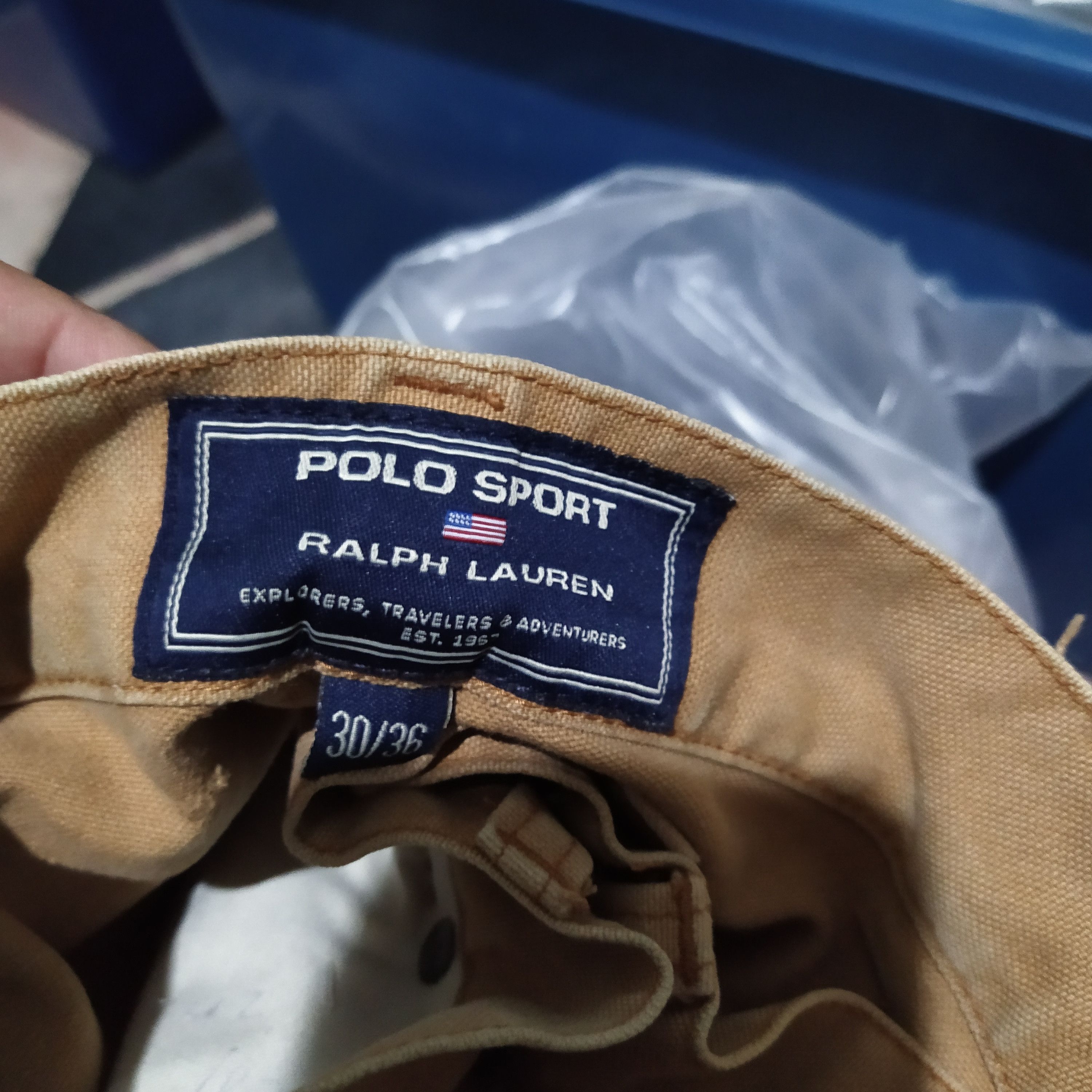 Polo Ralph Lauren × Vintage POLO SPORTMAN DOUBLE KNEE DUCK CANVAS TROUSER (B980) Size US 30 / EU 46 - 8 Thumbnail