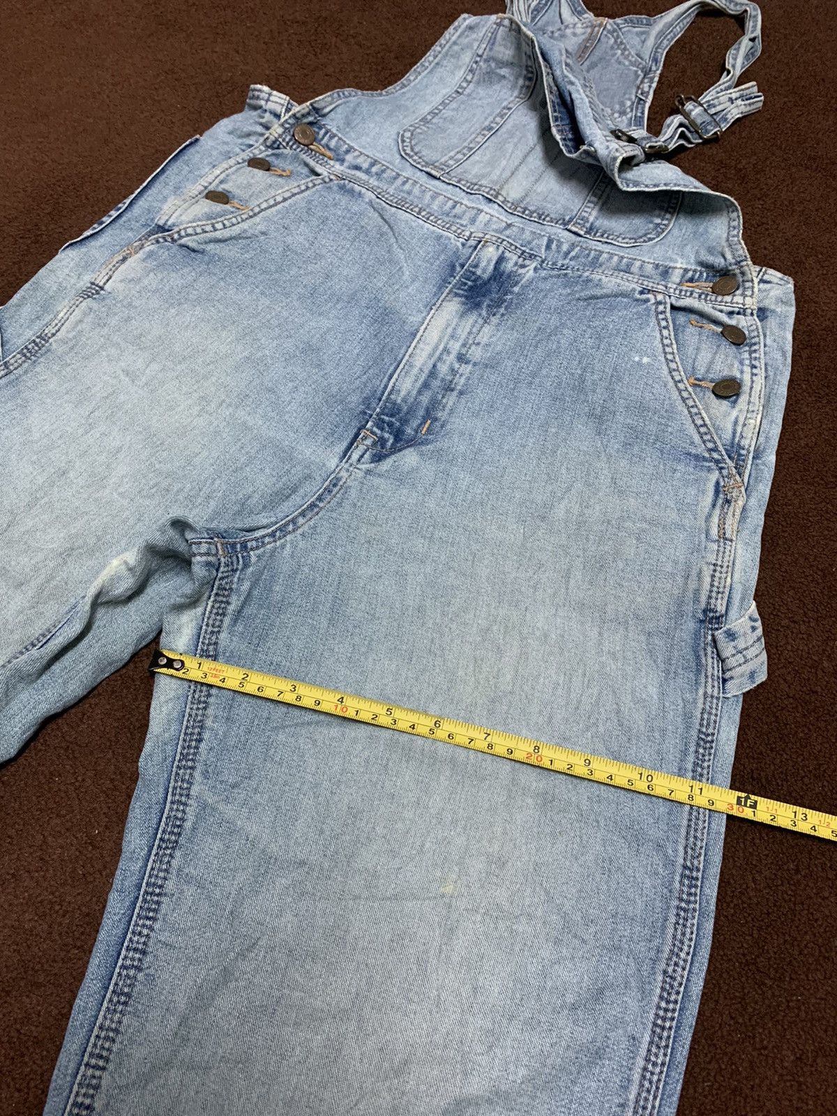 Edwin Vintage Edwin x Something Overall Indigo Street Fashion Size US 33 - 14 Thumbnail