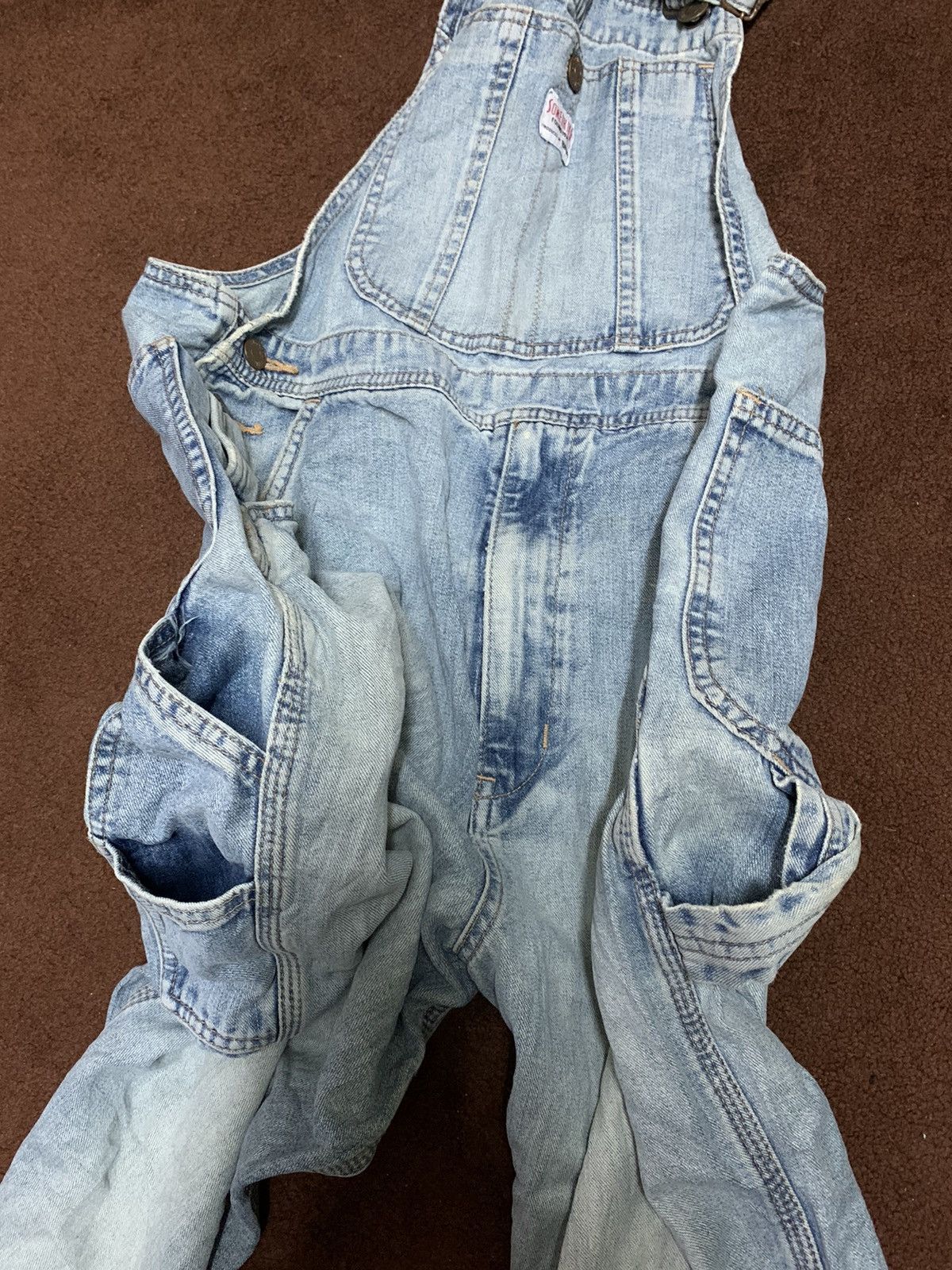 Edwin Vintage Edwin x Something Overall Indigo Street Fashion Size US 33 - 3 Thumbnail