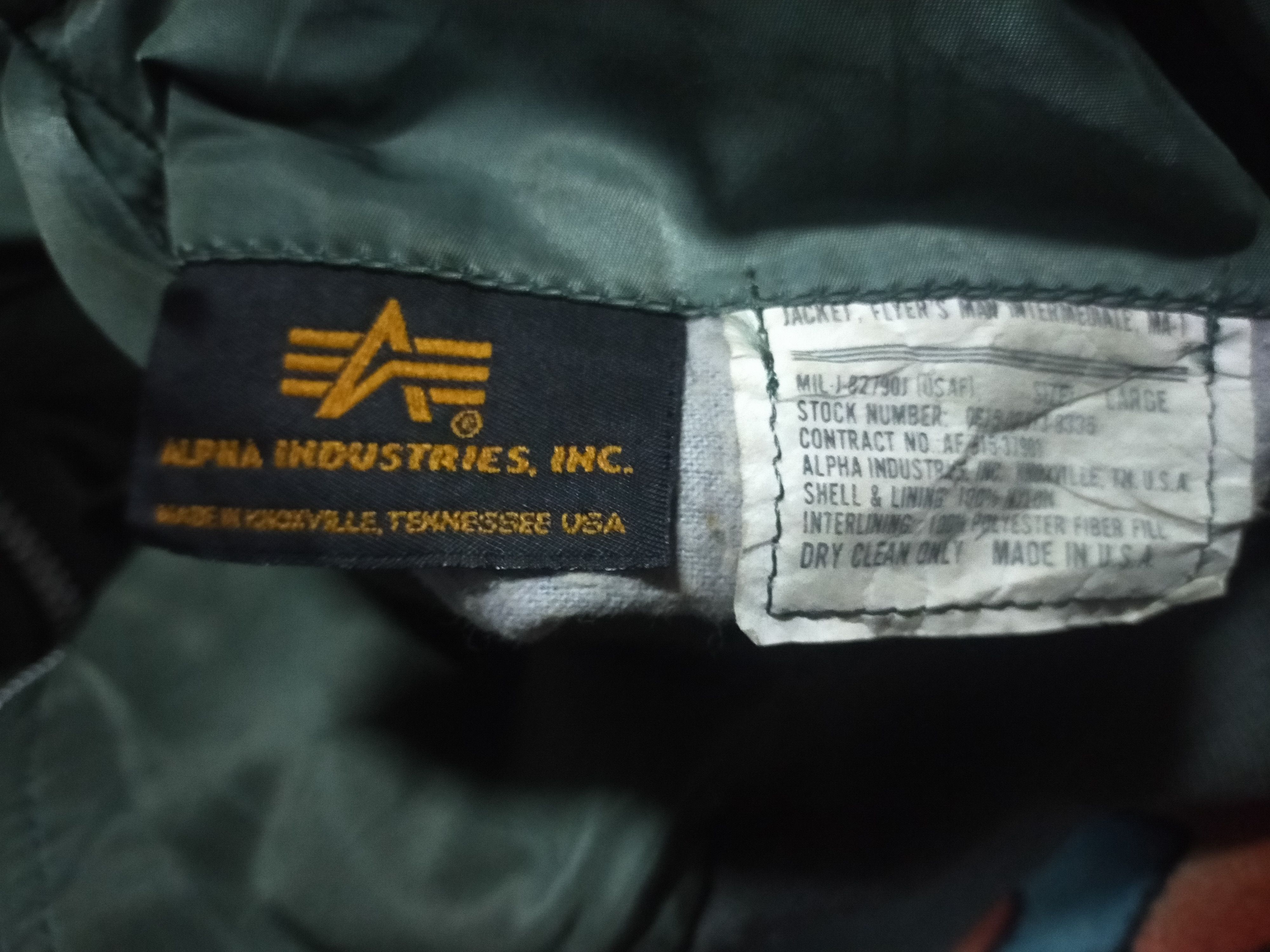 Alpha Industries × Vintage Alpha Industries Bomber Jacket streetwear Size US L / EU 52-54 / 3 - 4 Thumbnail