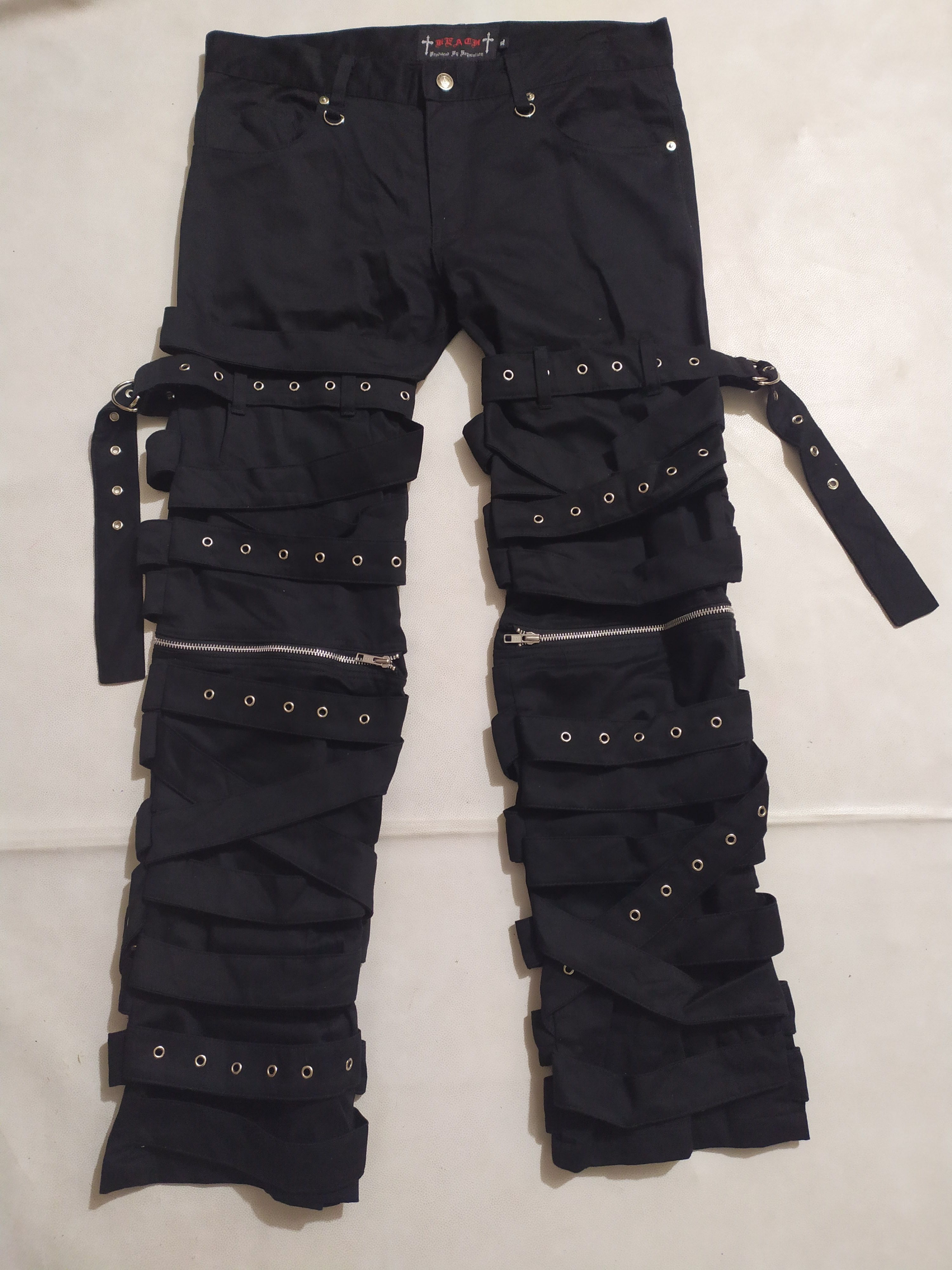 Keystation UK Bondage Punk Multi strap Pants