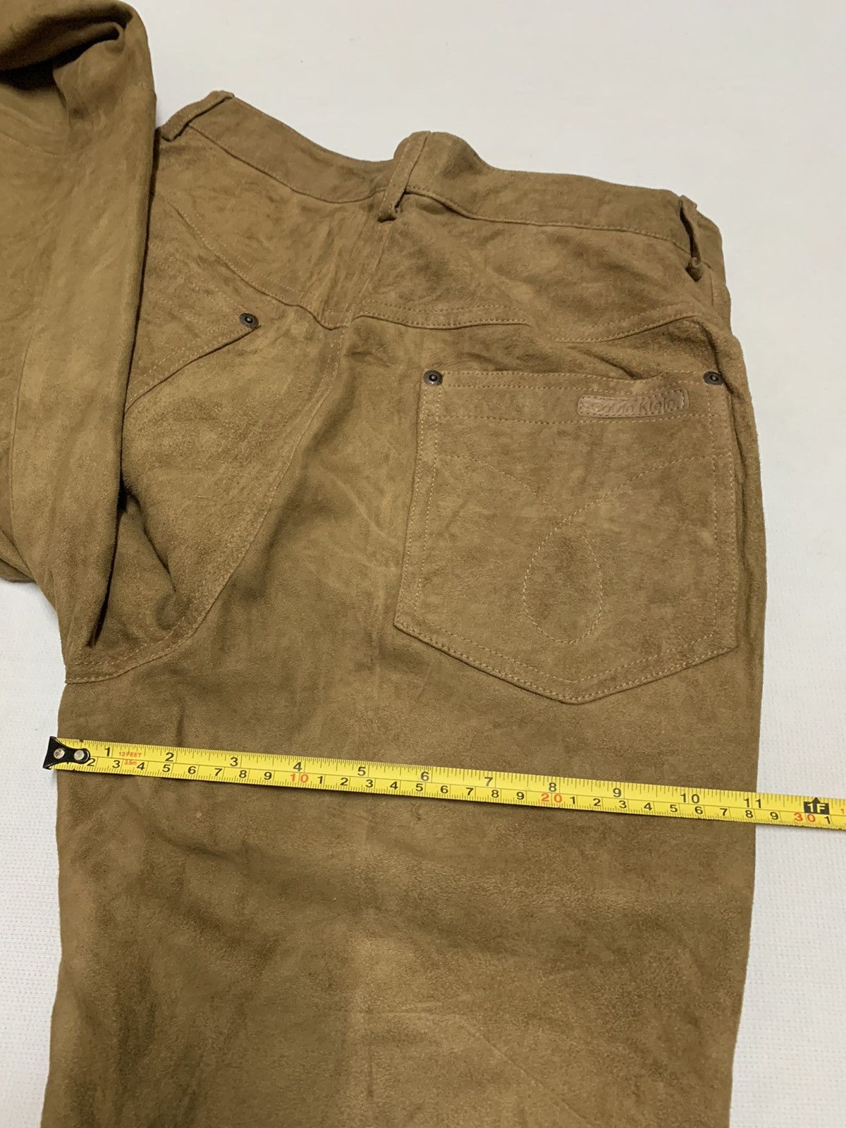 Calvin Klein × Genuine Leather CK Leather Pants - Calvin Klein Leather Trousers Size US 30 / EU 46 - 12 Thumbnail
