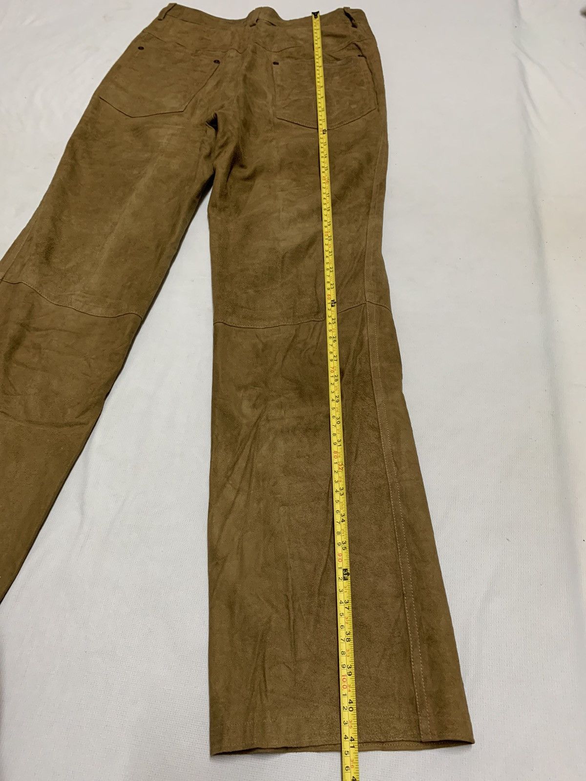 Calvin Klein × Genuine Leather CK Leather Pants - Calvin Klein Leather Trousers Size US 30 / EU 46 - 14 Thumbnail