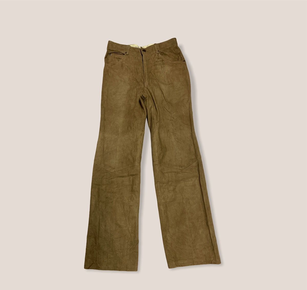 Calvin Klein × Genuine Leather CK Leather Pants - Calvin Klein Leather Trousers Size US 30 / EU 46 - 2 Thumbnail