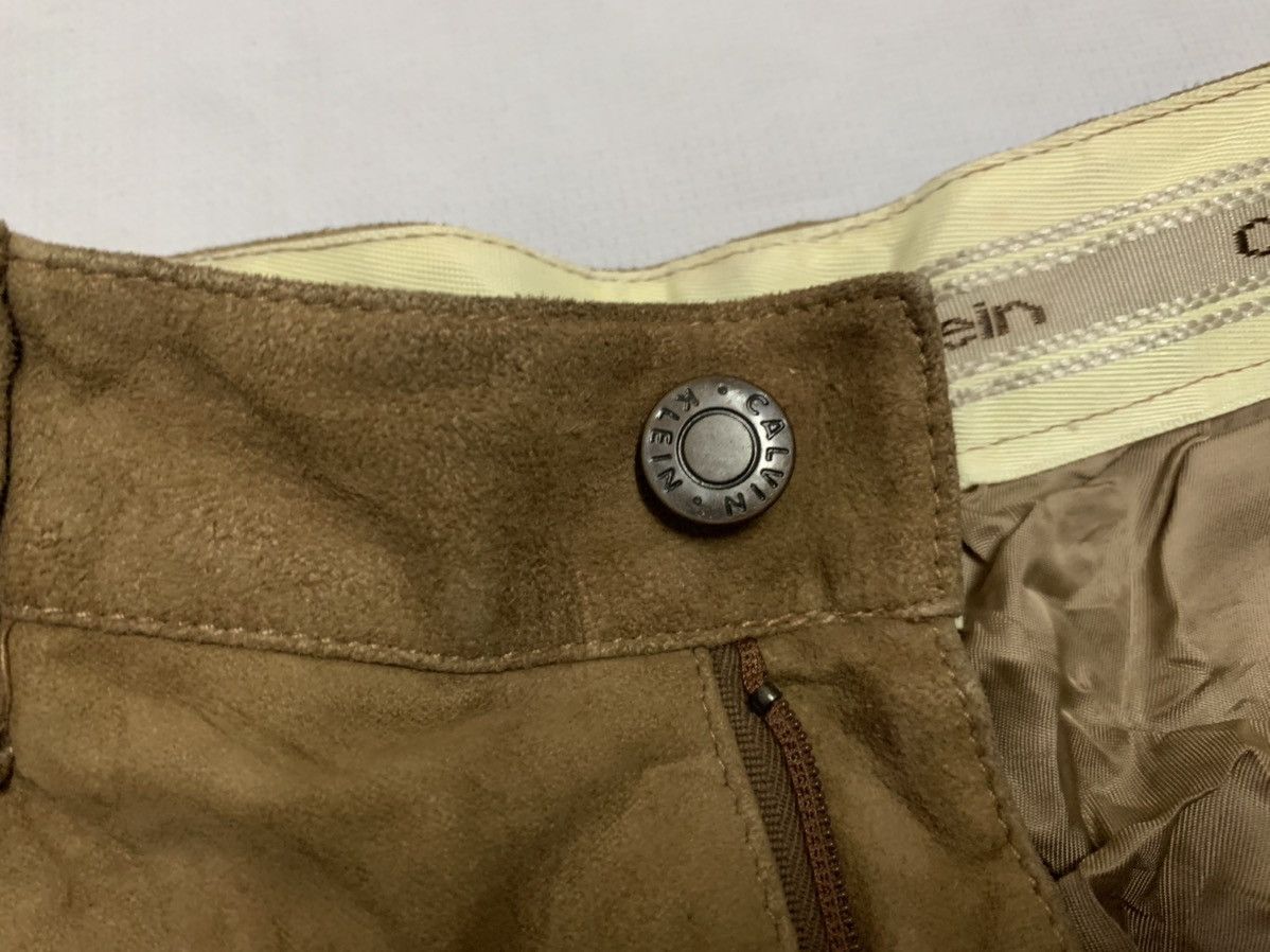 Calvin Klein × Genuine Leather CK Leather Pants - Calvin Klein Leather Trousers Size US 30 / EU 46 - 8 Thumbnail