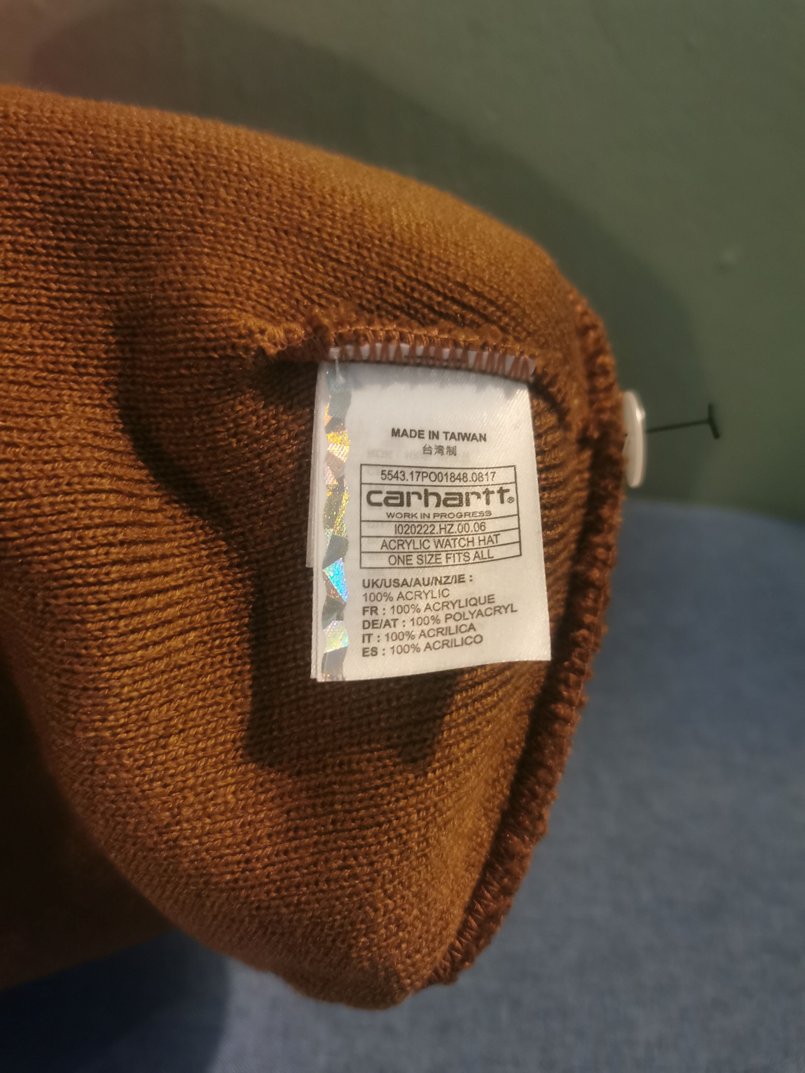Carhartt × Carhartt Wip NWT Carhartt Wip Acrylic Watch Hamilton Brown Beanie Hat Size ONE SIZE - 8 Thumbnail
