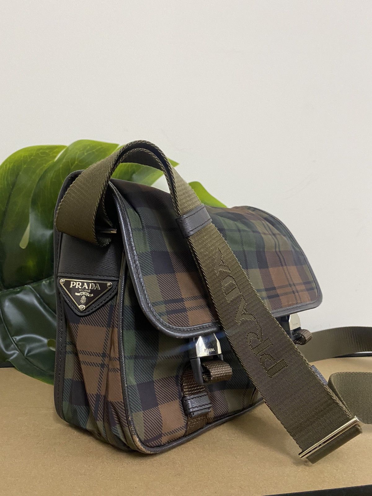 Prada Prada Checkered Sling Bag | Grailed