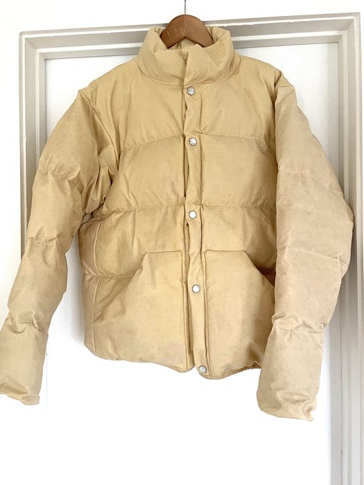 Olderbrother waxed puffer coat Grailed