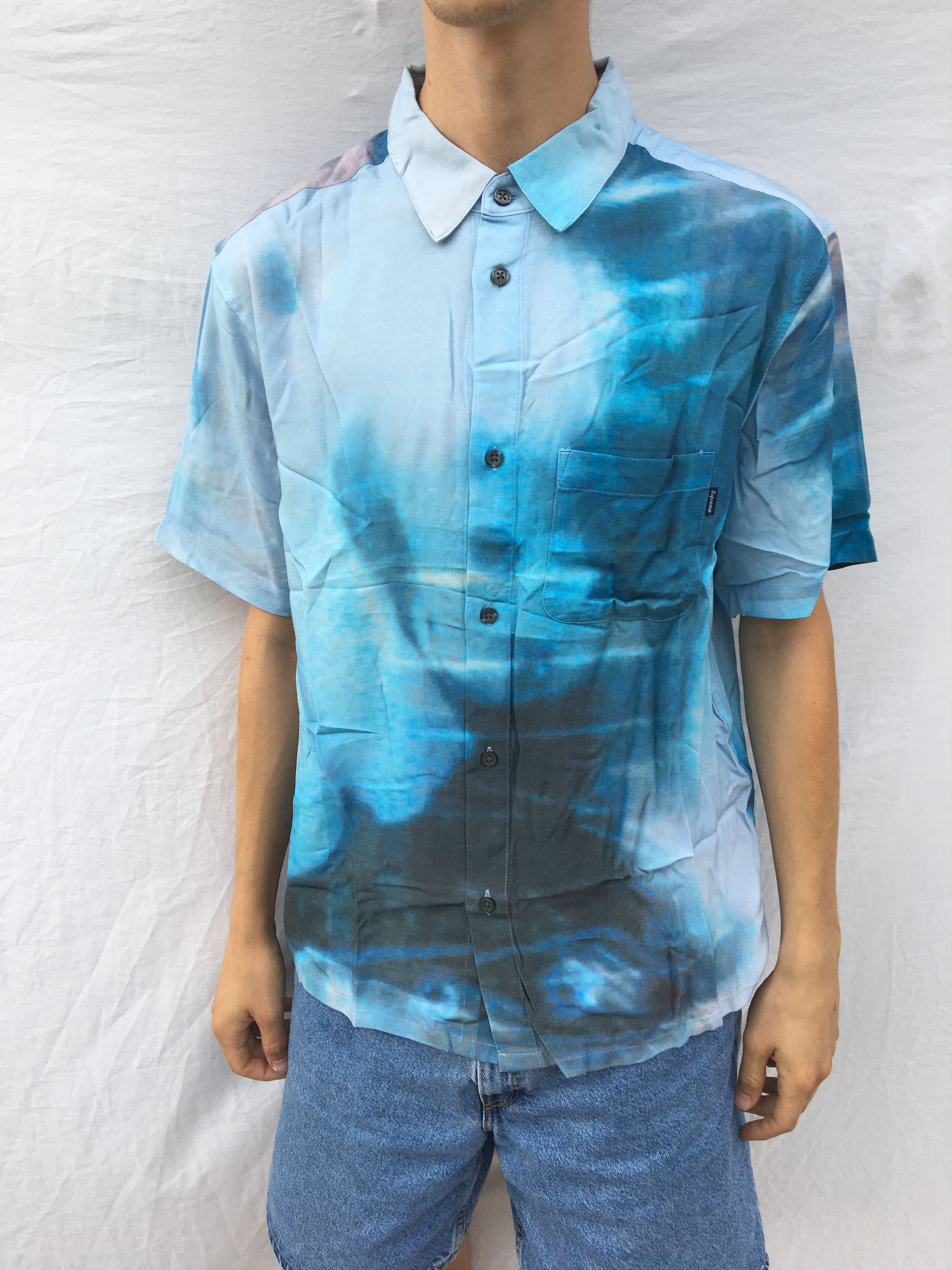 Supreme My Bloody Valentine Rayon S/S Shirt Loveless Blue | Grailed