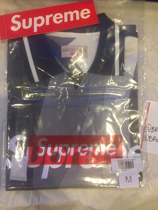 Supreme Supreme Emilio Pucci Soccer Jersey SS21 Black Med | Grailed