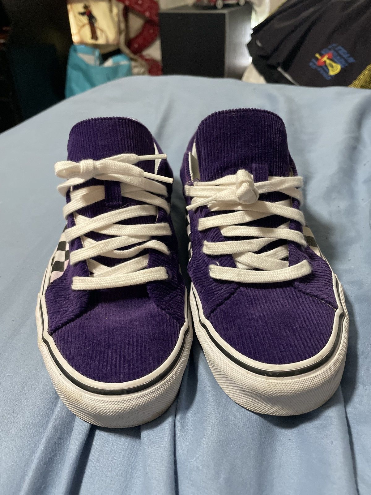 Vans rare purple corduroy vans men s Grailed