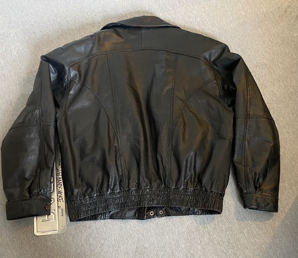 Vintage BLACK LEATHER JACKET X CIGNAL X VINTAGE | Grailed