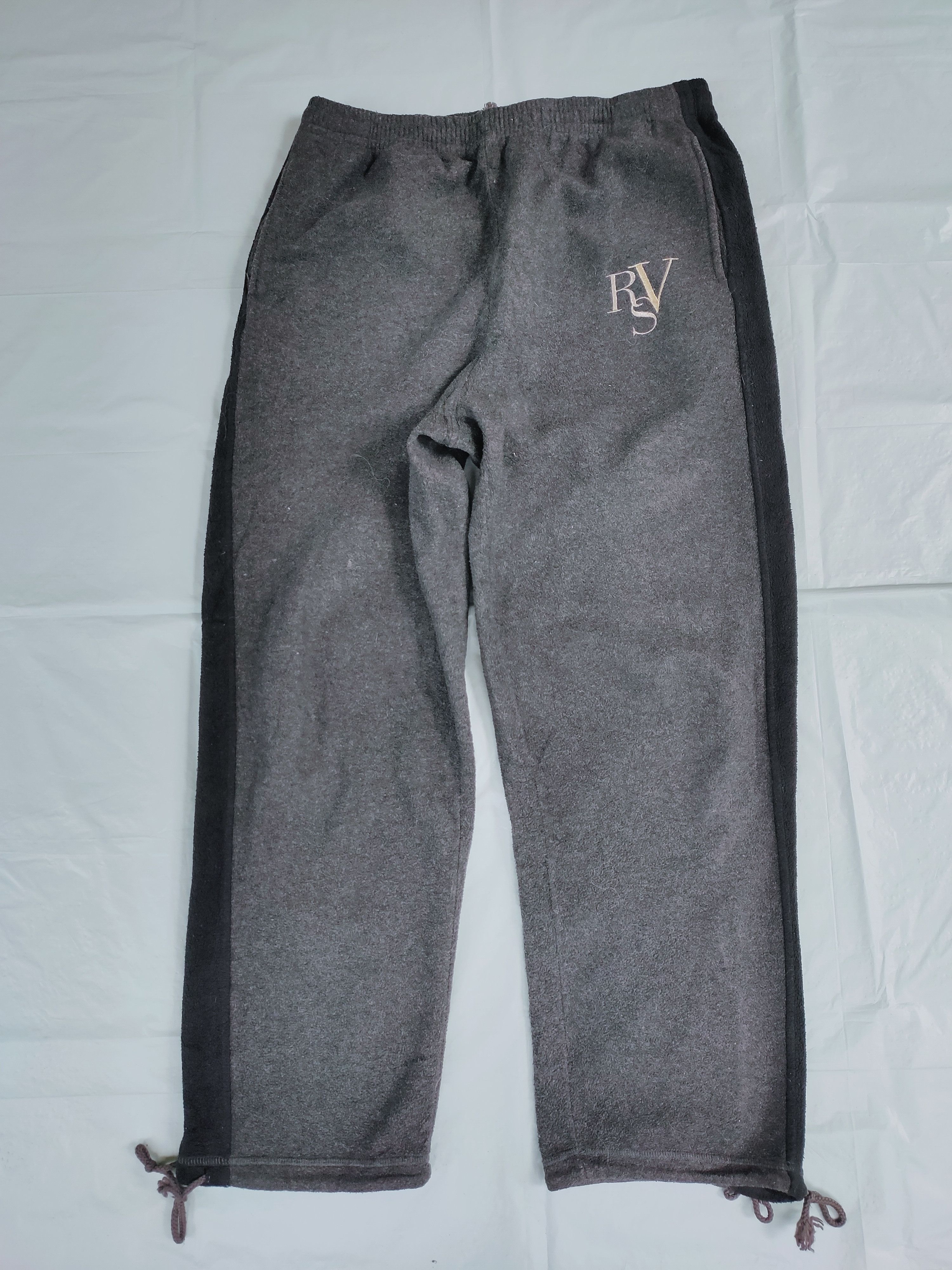 RANA VALENTINO fleece sweatpants embroidered logo