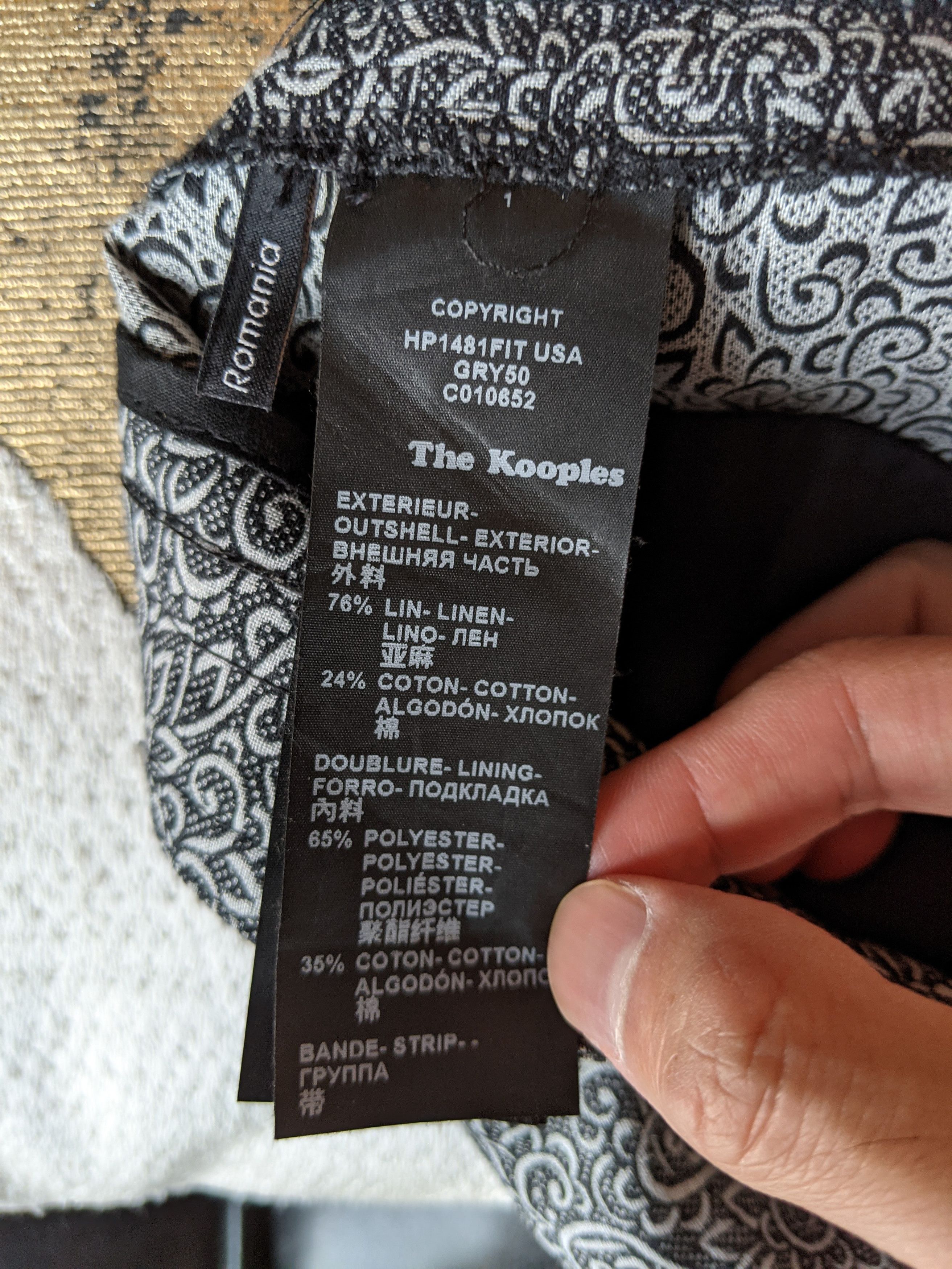 The Kooples Jaquard Paisley Trousers Size US 30 / EU 46 - 6 Thumbnail