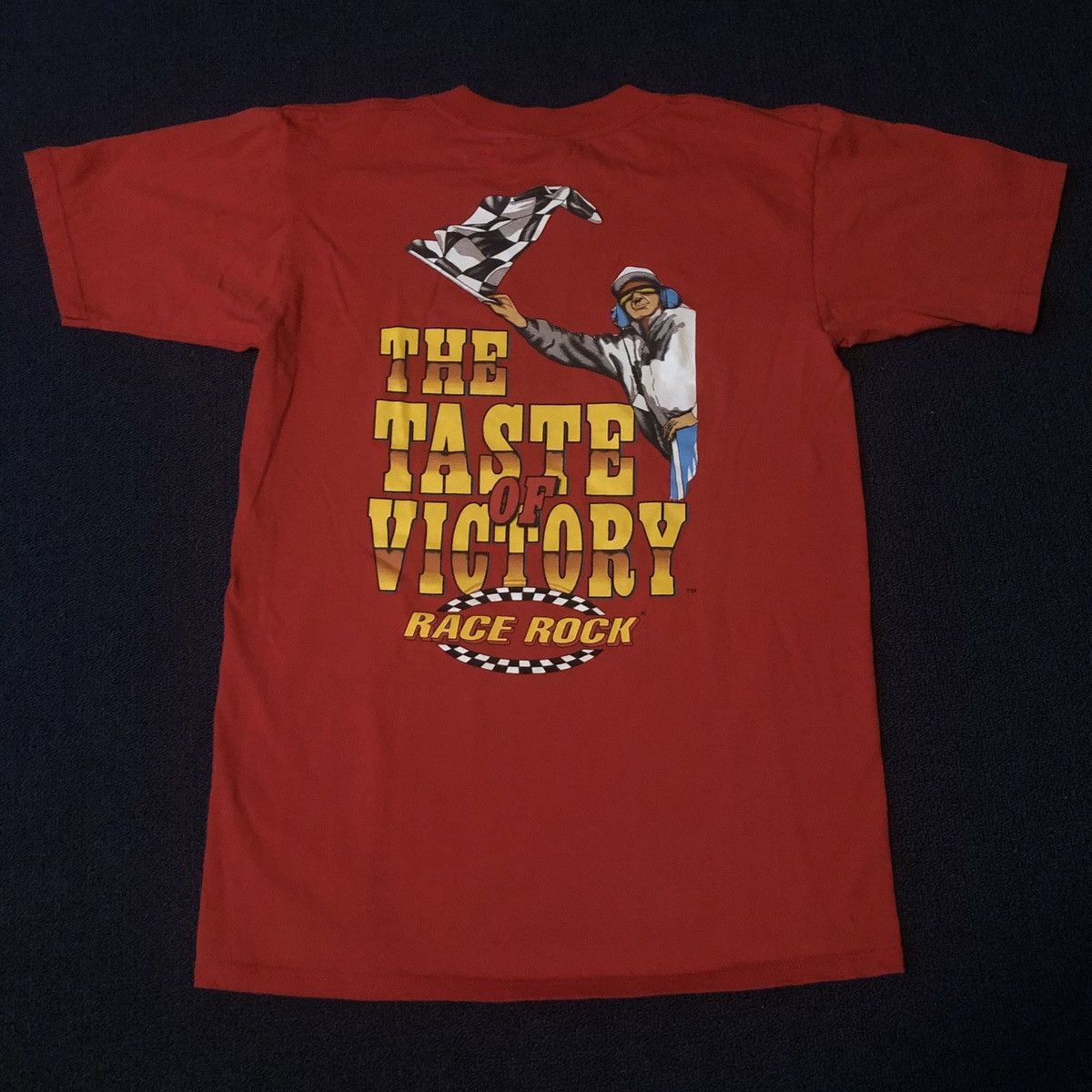 Other Vintage 90s Race Rock The Taste Of Victory Graphic Logo Tee Size US S / EU 44-46 / 1 - 3 Thumbnail