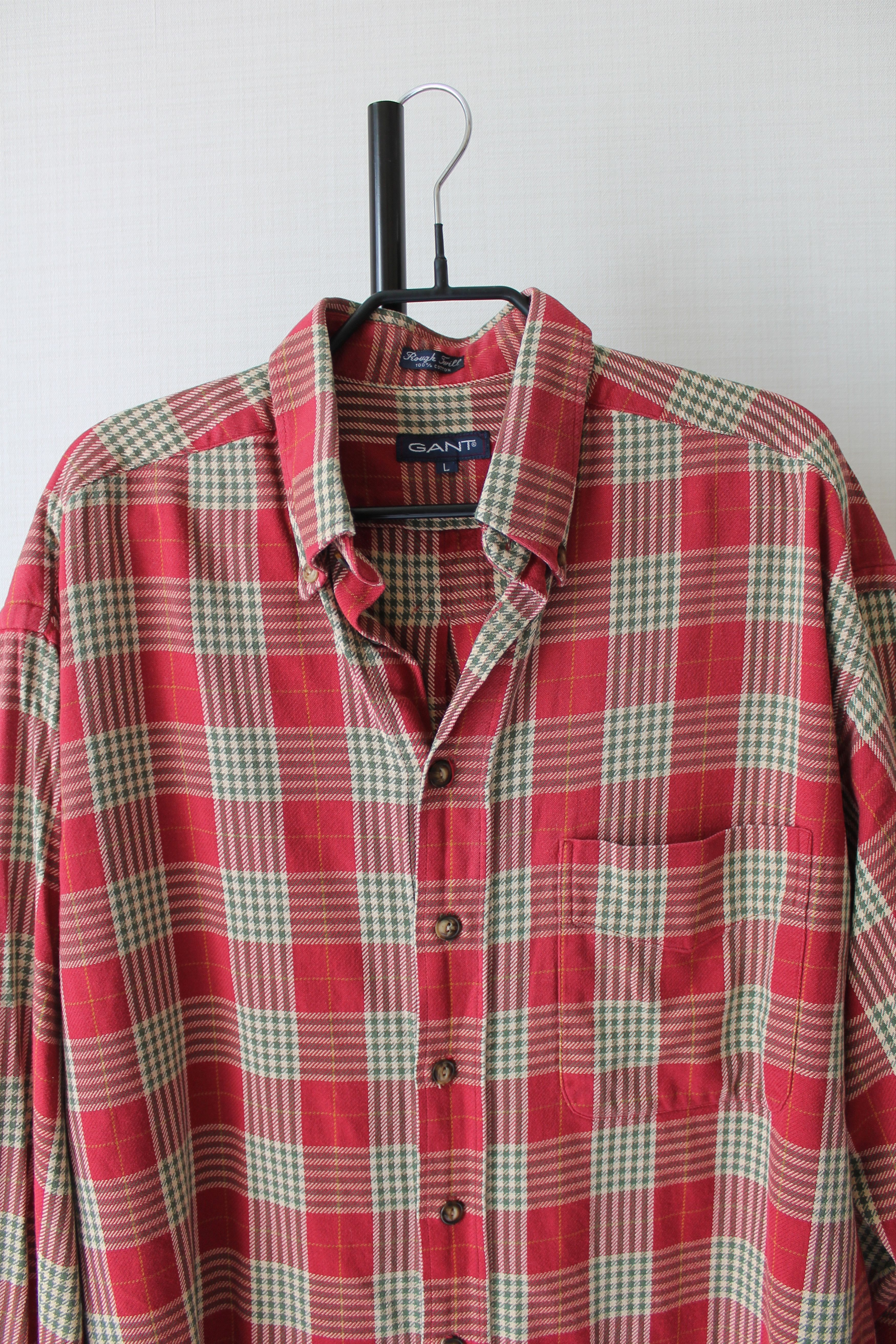 Gant GANT USA Rough Twill Flannel Heavy red Plaid Size L Size US L / EU 52-54 / 3 - 2 Thumbnail