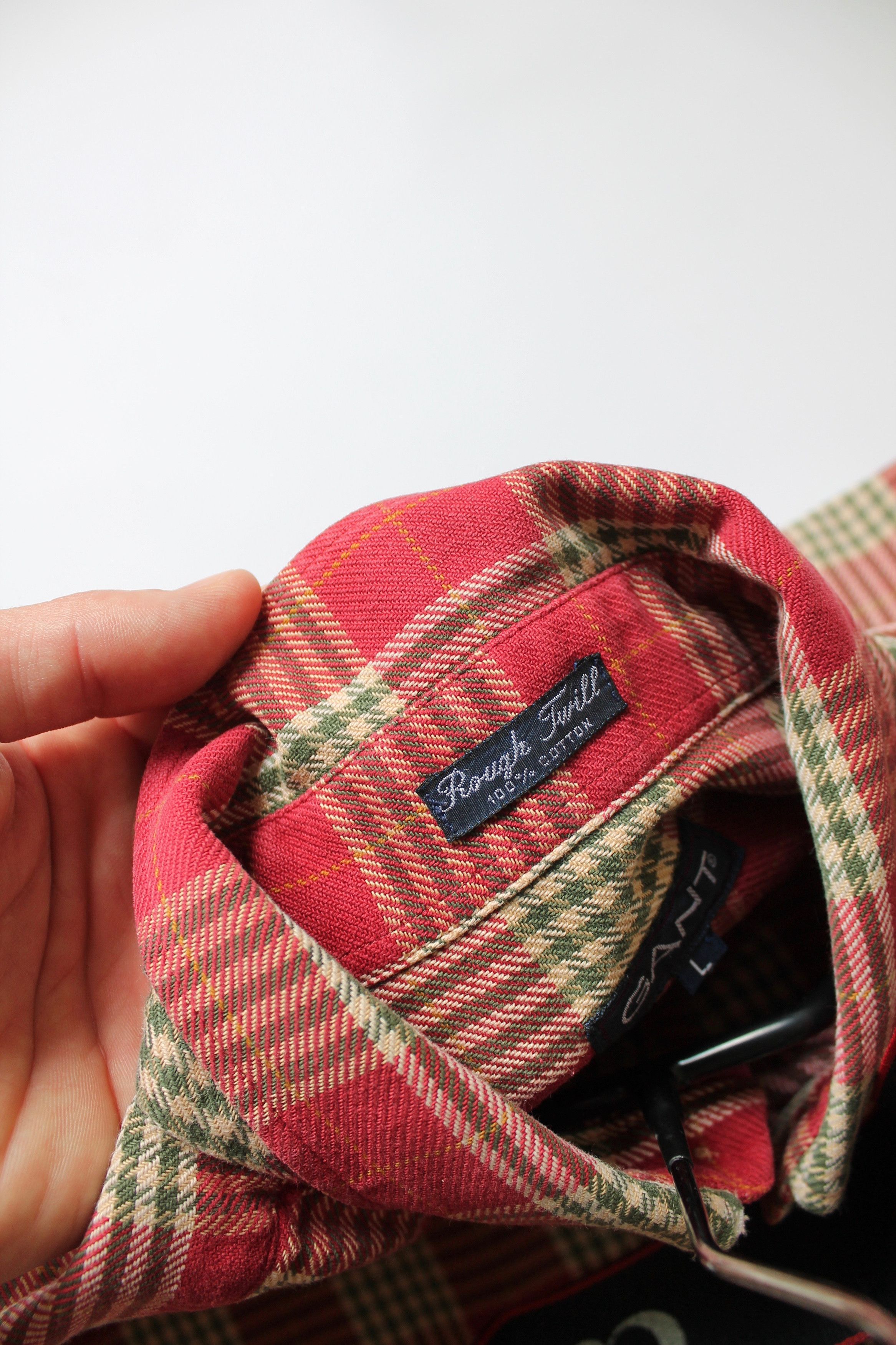 Gant GANT USA Rough Twill Flannel Heavy red Plaid Size L Size US L / EU 52-54 / 3 - 9 Thumbnail
